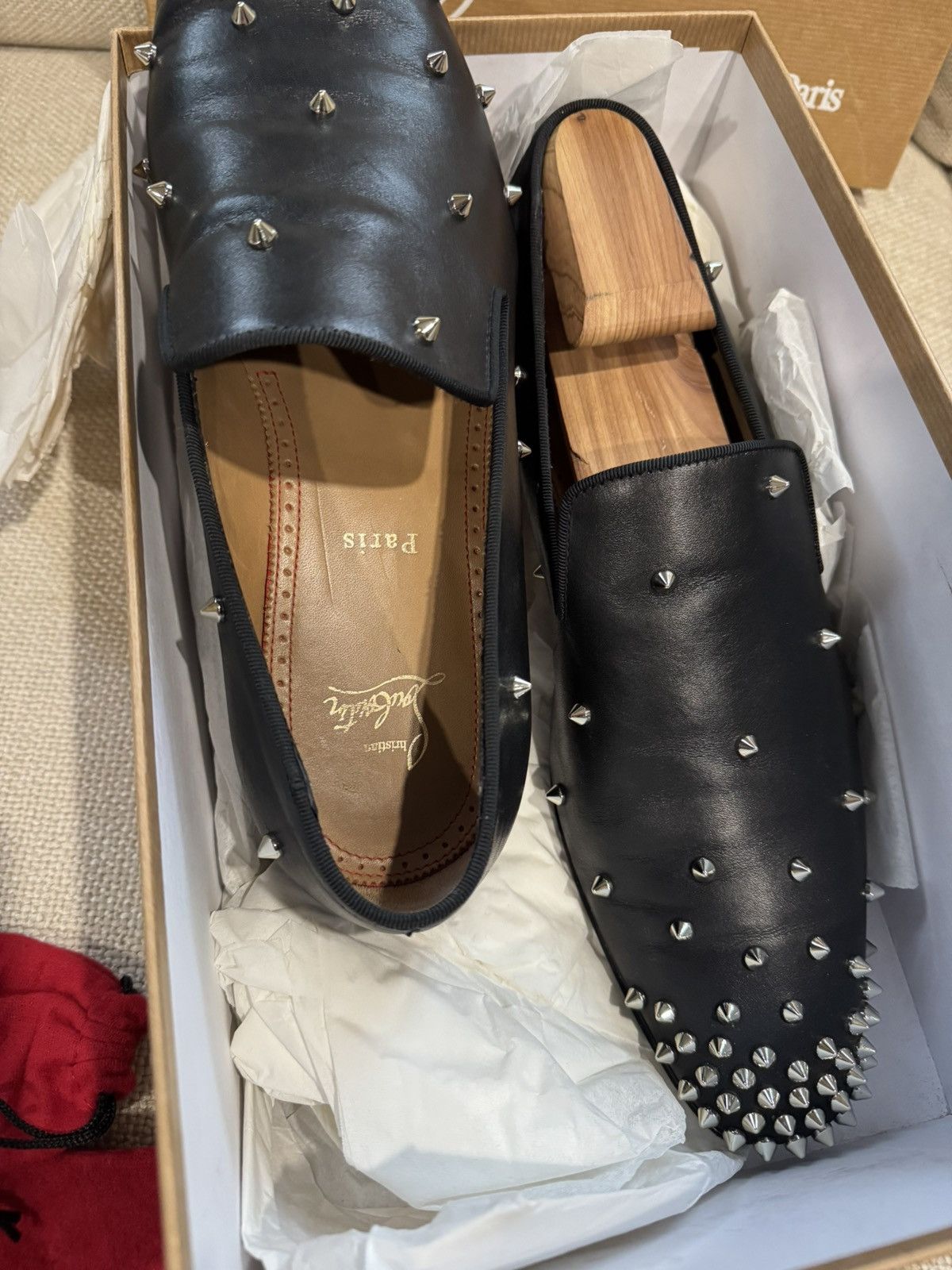 Christian Louboutin × Designer Christian Louboutin Degra Veau Velours Black Calfskin Size US 10 / EU 43 - 5 Thumbnail