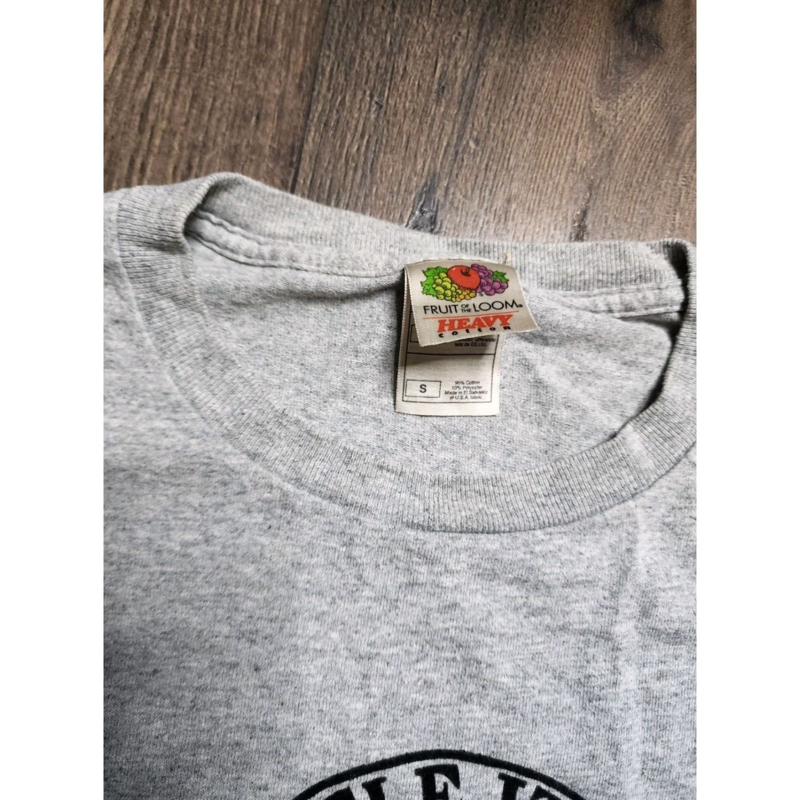 Fruit Of The Loom VINTAGE Men's T-Shirt Small Gray Bada Bing Little Italy New York Travel Souvenir 90s Size US S / EU 44-46 / 1 - 4 Thumbnail