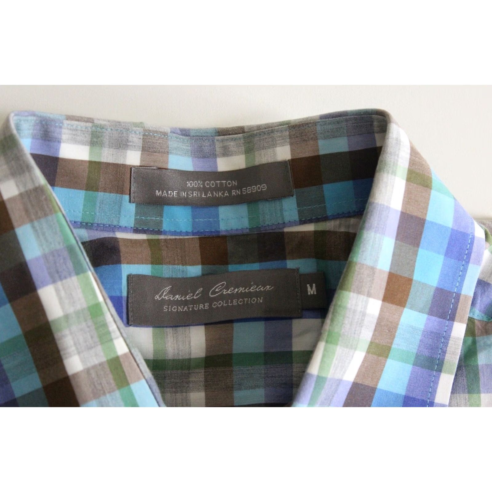 Cremieux Daniel Cremieux Multi Color Plaid Pocket SHORT SLEEVE BUTTON UP SHIRT Medium Size US M / EU 48-50 / 2 - 3 Thumbnail