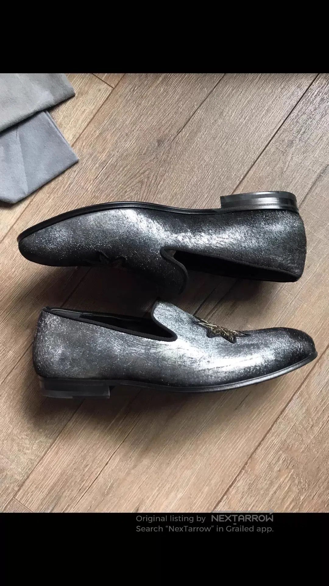 Alexander McQueen Silver Slip. Size US 11 / EU 44 - 6 Thumbnail