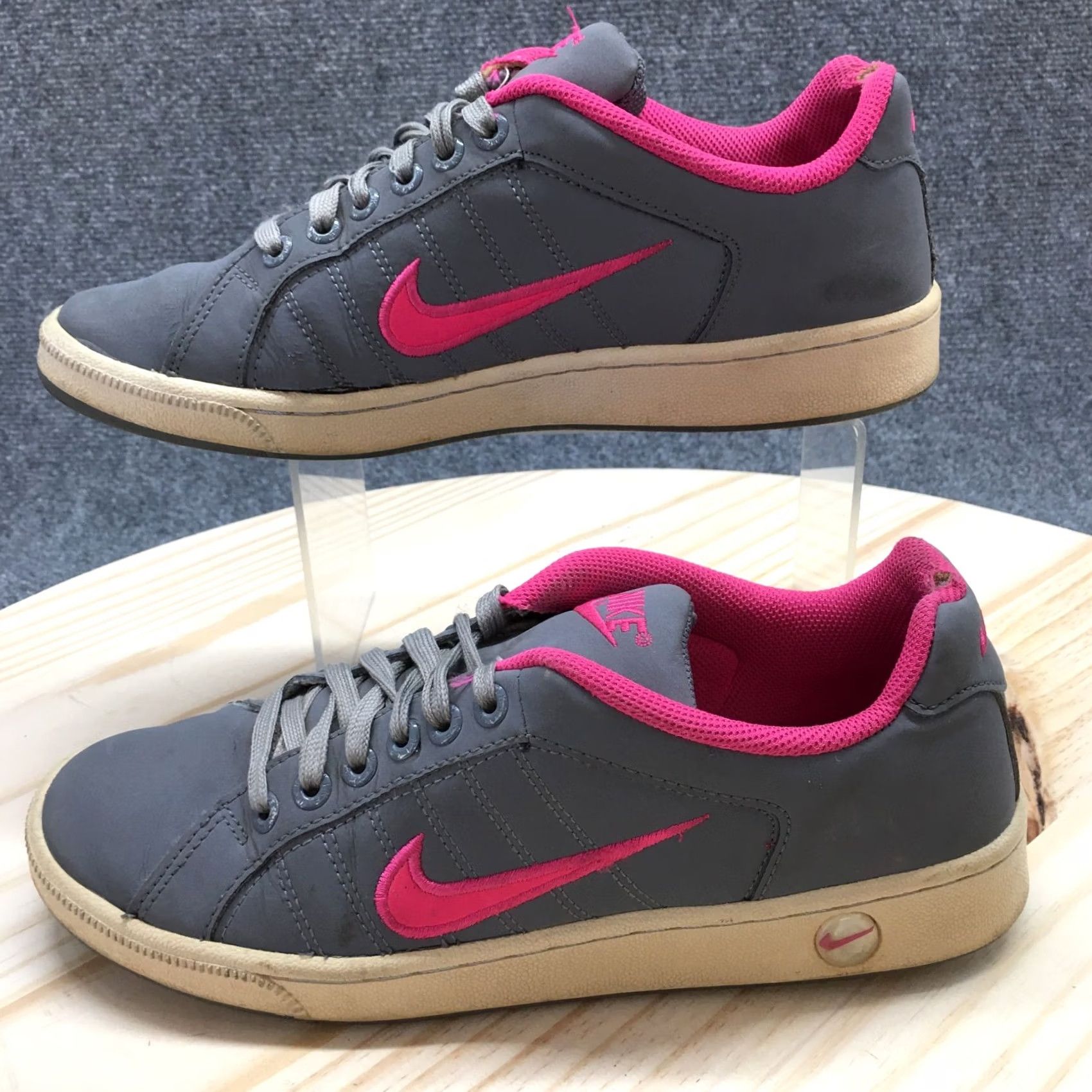 Nike Nike Sneaker Womens 9.5 Gray Court Traditions II Athletic Laced Up Casual Nike Court Shoes Women 9.5 Gray Size US 10 / IT 40 - 3 Thumbnail