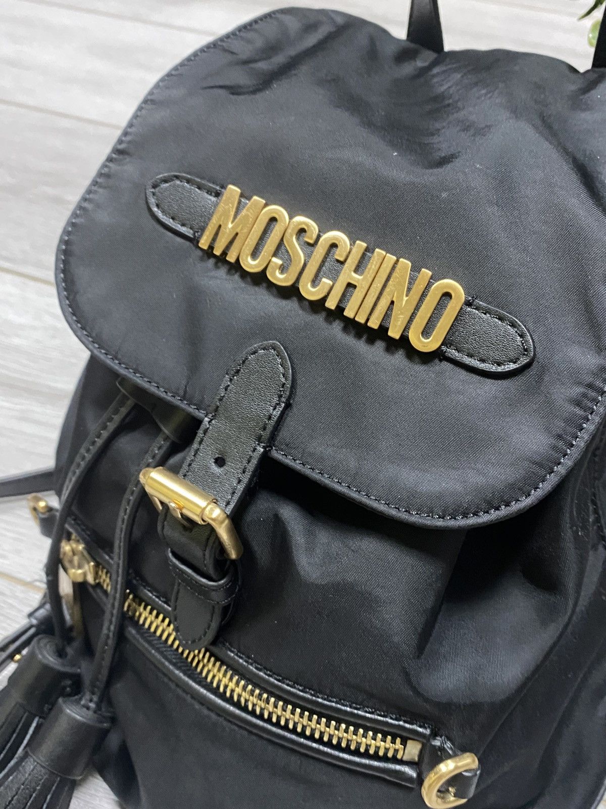 Moschino Moschino big gold logo backpack spell out Size ONE SIZE - 4 Thumbnail