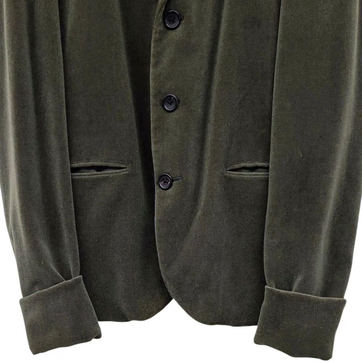 Yohji Yamamoto Yohji Yamamoto 80's Vintage Wool Jacket Olive Mens M Size US M / EU 48-50 / 2 - 5 Thumbnail