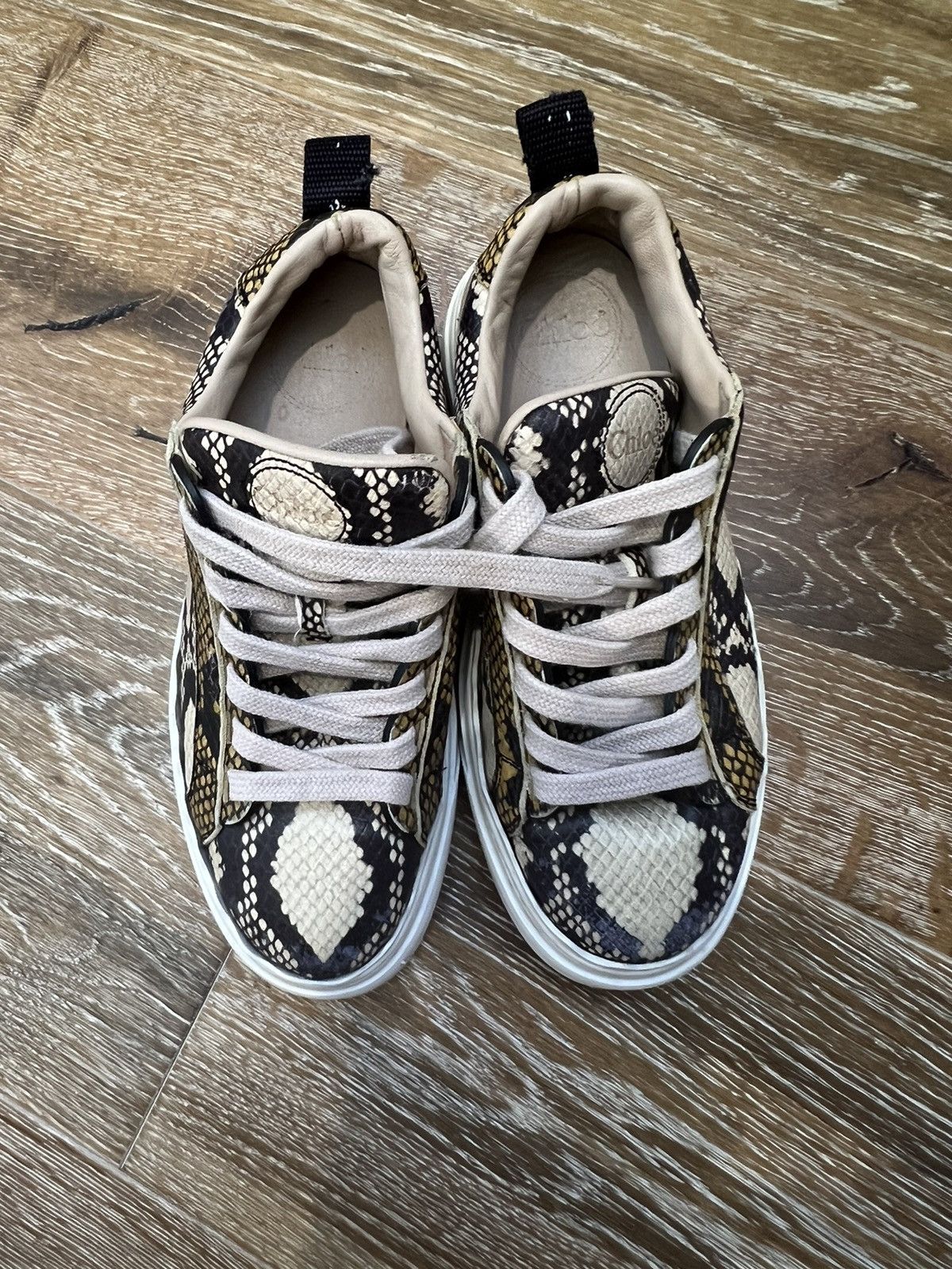 Chloe Chloe leather snakeprint shoes Size US 5 / IT 35 - 7 Thumbnail