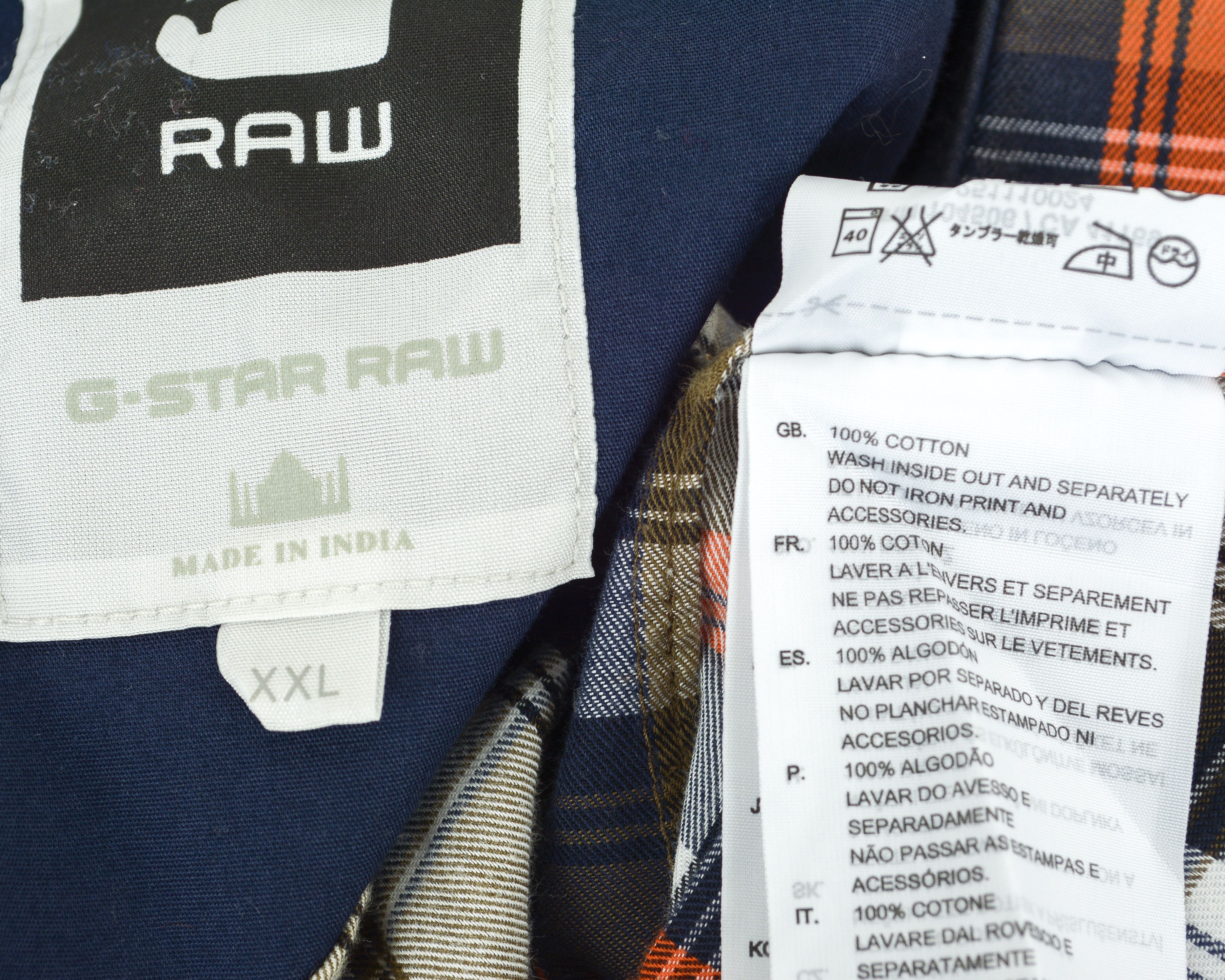G-Star 'Ranger Check Shirt' Casual Cotton Long Sleeved Top Plaid Size US XXL / EU 58 / 5 - 2 Thumbnail