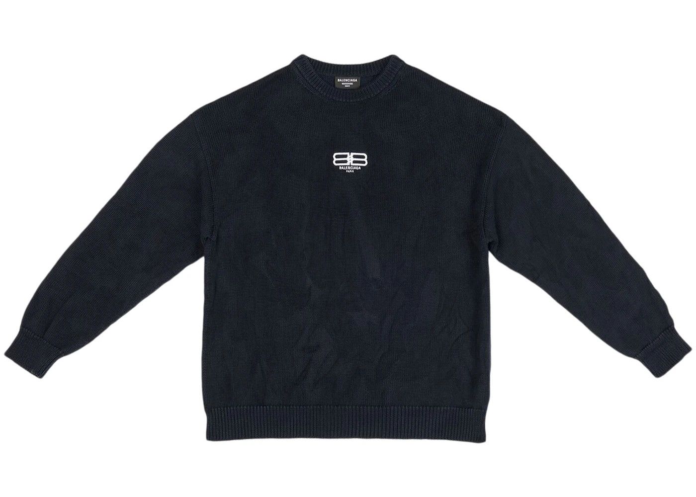 Balenciaga Balenciaga BB Paris Logo Oversized Knit Jumper Sweater Size US M / EU 48-50 / 2 - 1 Preview