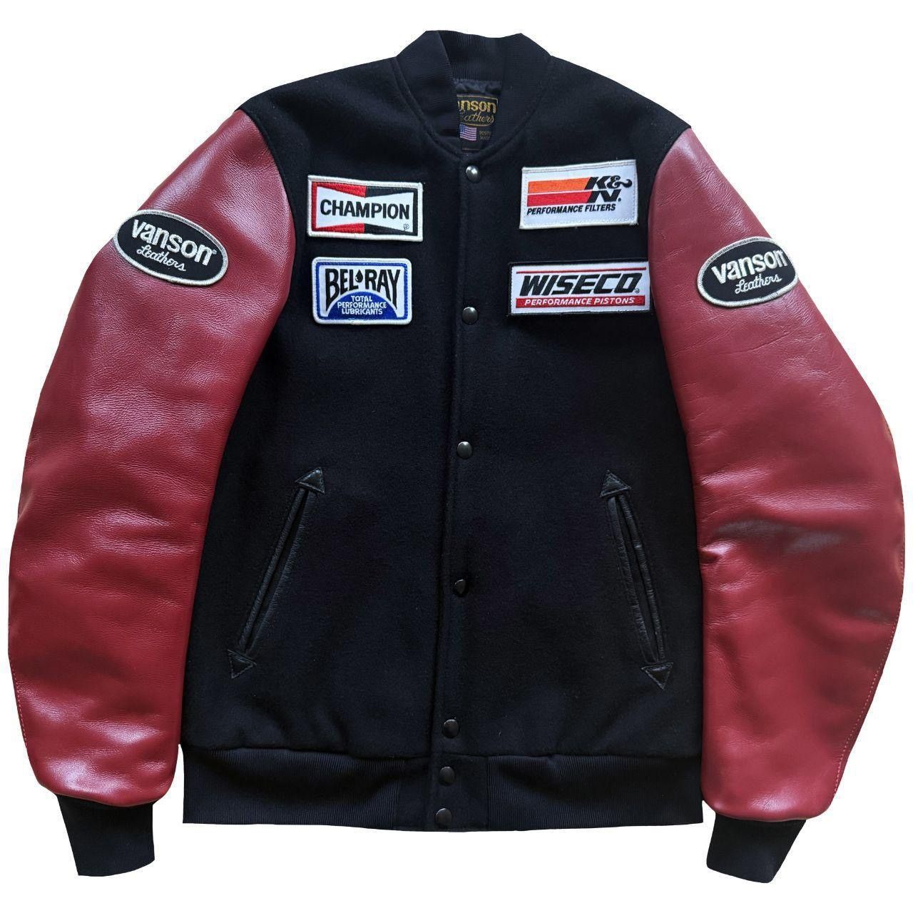 Vanson Leathers Vanson Leathers Varsity Jacket Size US S / EU 44-46 / 1 - 1 Thumbnail