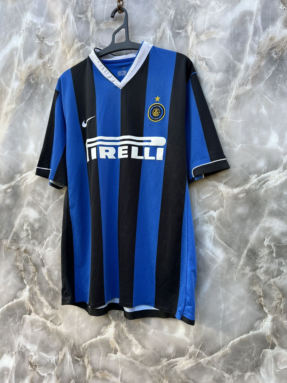Nike × Vintage Vintage Nike Inter Milan #8 2006/07 Soccer Home Jersey Size US XL / EU 56 / 4 - 2 Thumbnail