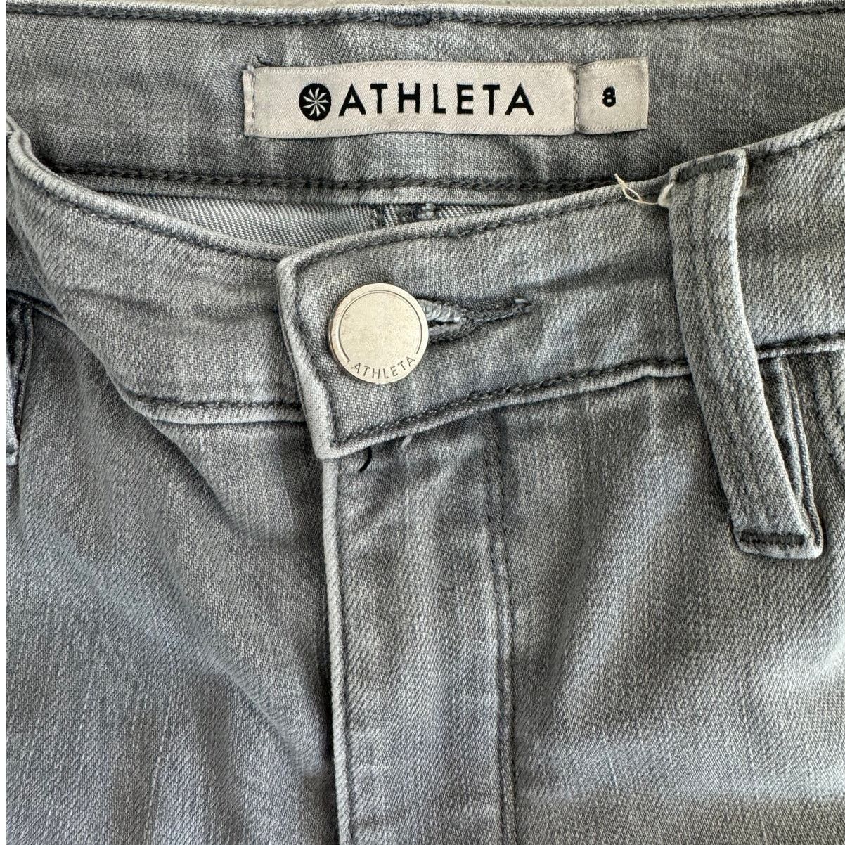 Athleta Athleta Sculptek Skinny Light Gray Stretchy Athleisure Jeans Size 30" / US 8 / IT 44 - 3 Thumbnail