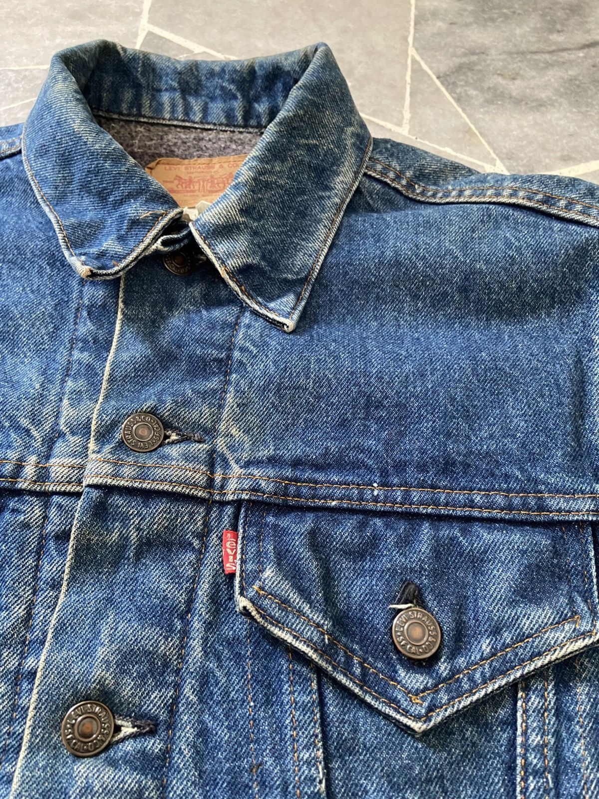 Levi's Vintage 70s Levi’s Denim Blanket Lined Jacket Trucker 70505 Size US M / EU 48-50 / 2 - 3 Thumbnail