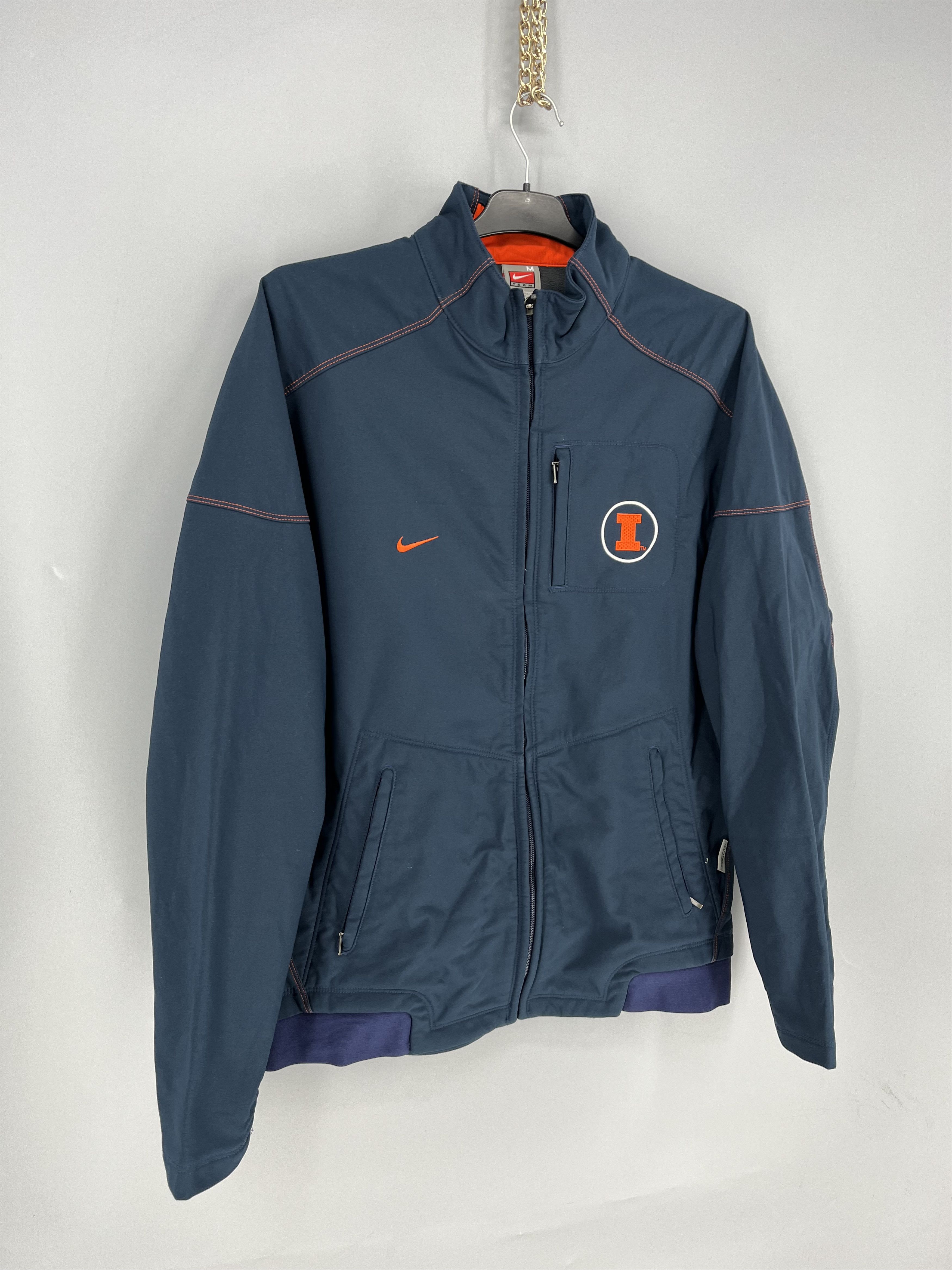 Nike I Illinois Nike Vintage Doublesided Embroidered Track Jacket Size US M / EU 48-50 / 2 - 2 Thumbnail