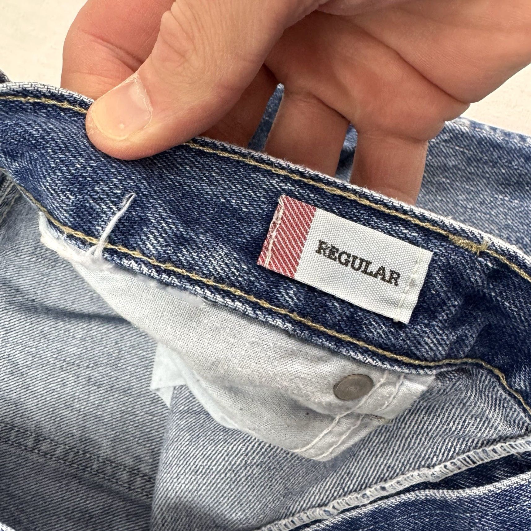 Dickies Dickies Jeans Adult 34x29 Regular Fit Straight Leg Workwear Denim Pants Blue Cotton Denim USA Grunge 90s Mens Size US 34 / EU 50 - 4 Thumbnail