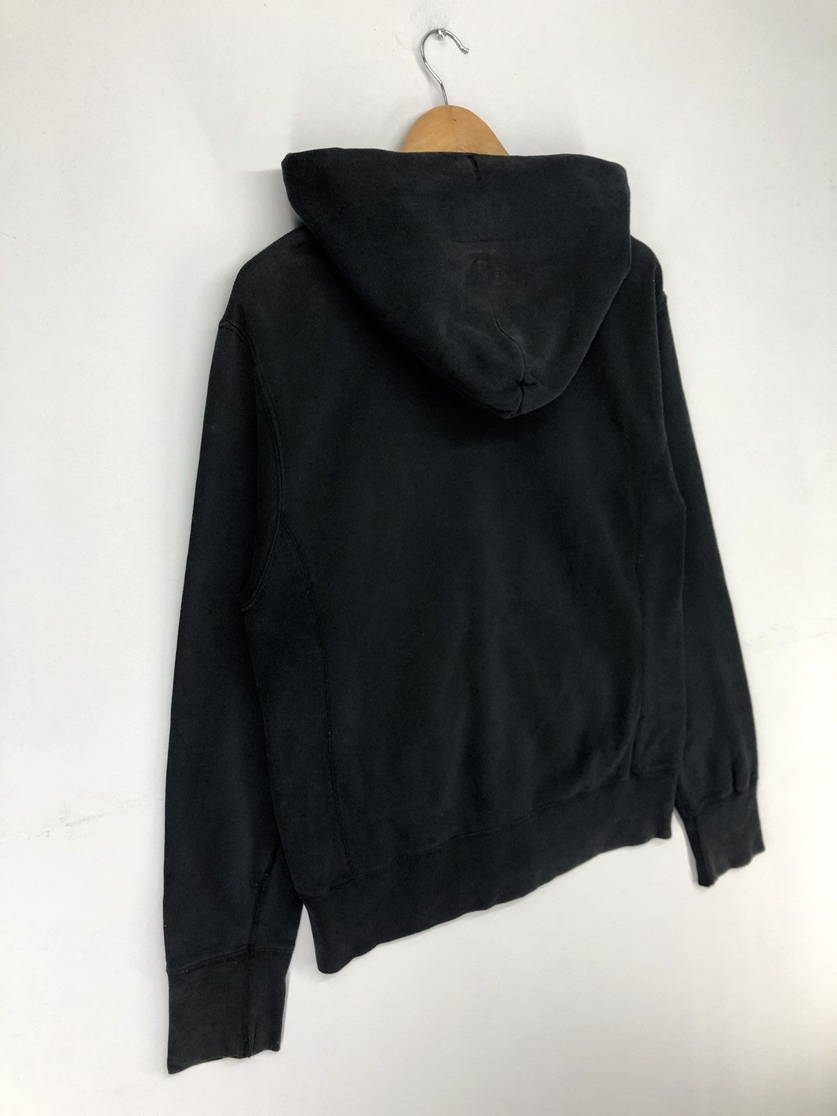 Vintage Obey Big Print Faded Black Hoodie Sweatshirts Hoodies