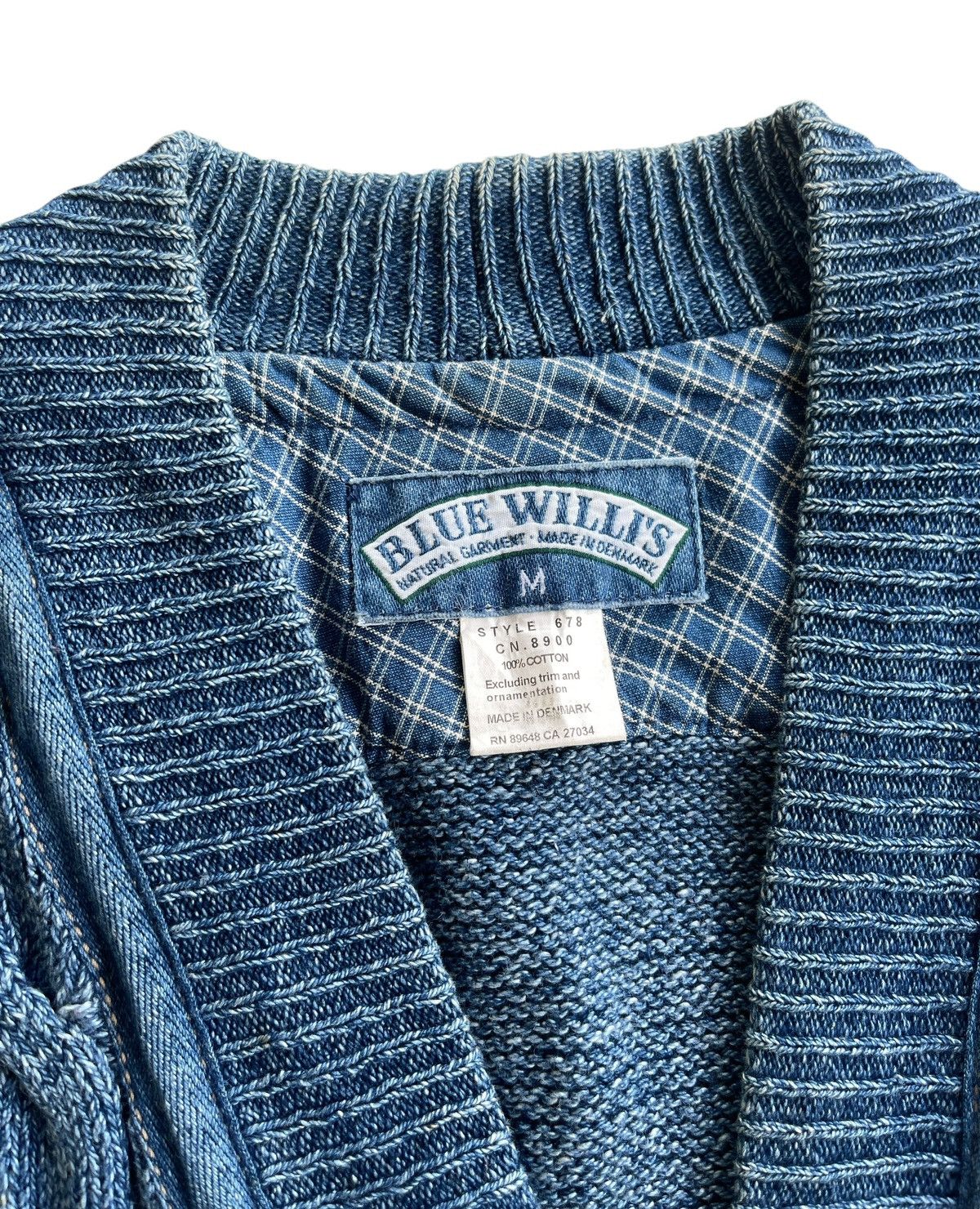 Aran Isles Knitwear Blue Willis Aran Sleeveless Knitted Pattern Vest Size US M / EU 48-50 / 2 - 3 Thumbnail