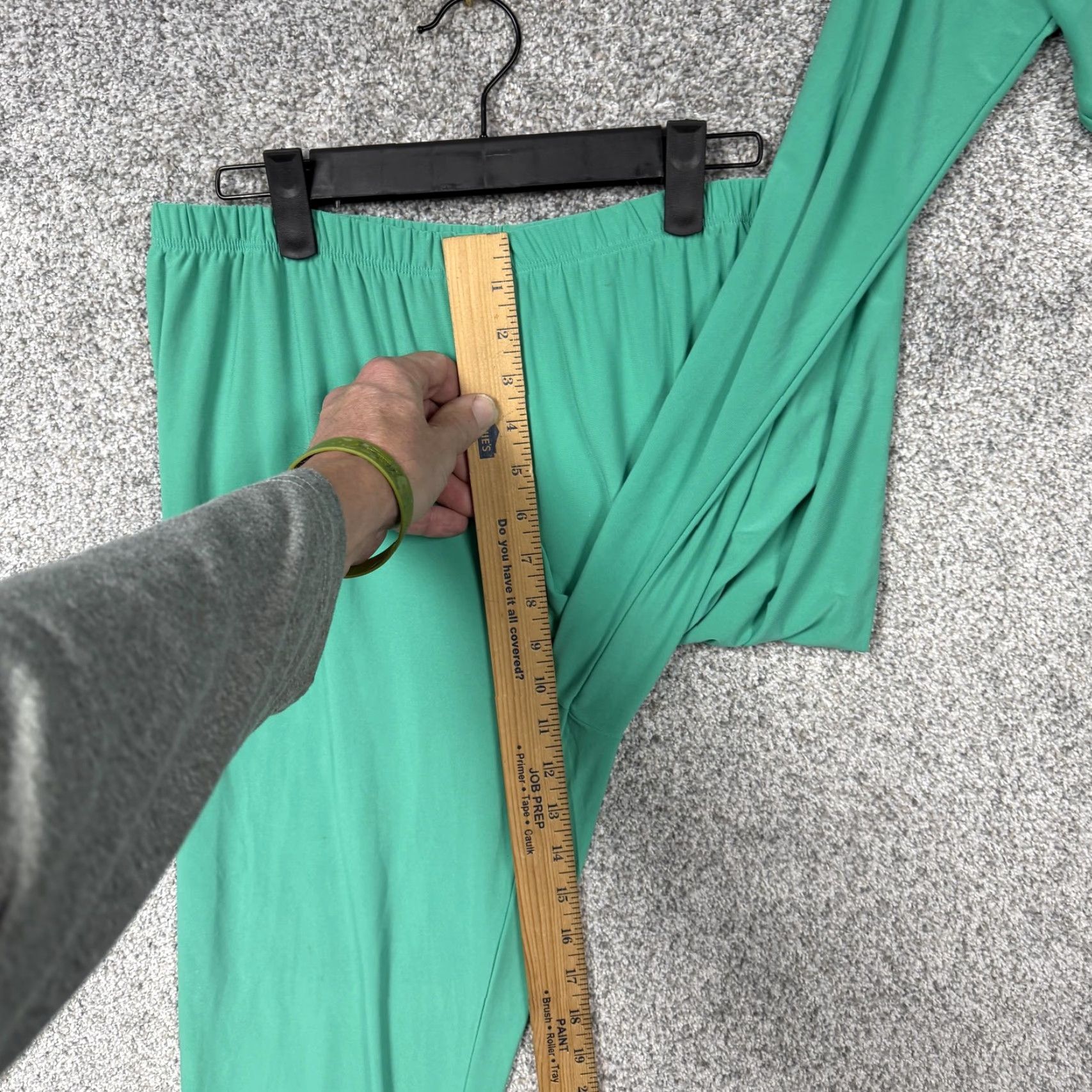 Vintage Slinky Brand Pants M Green Straight Leg Ankle Jersey Stretch Lounge USA Spring Womens Regular Small? Size M / US 6-8 / IT 42-44 - 5 Thumbnail