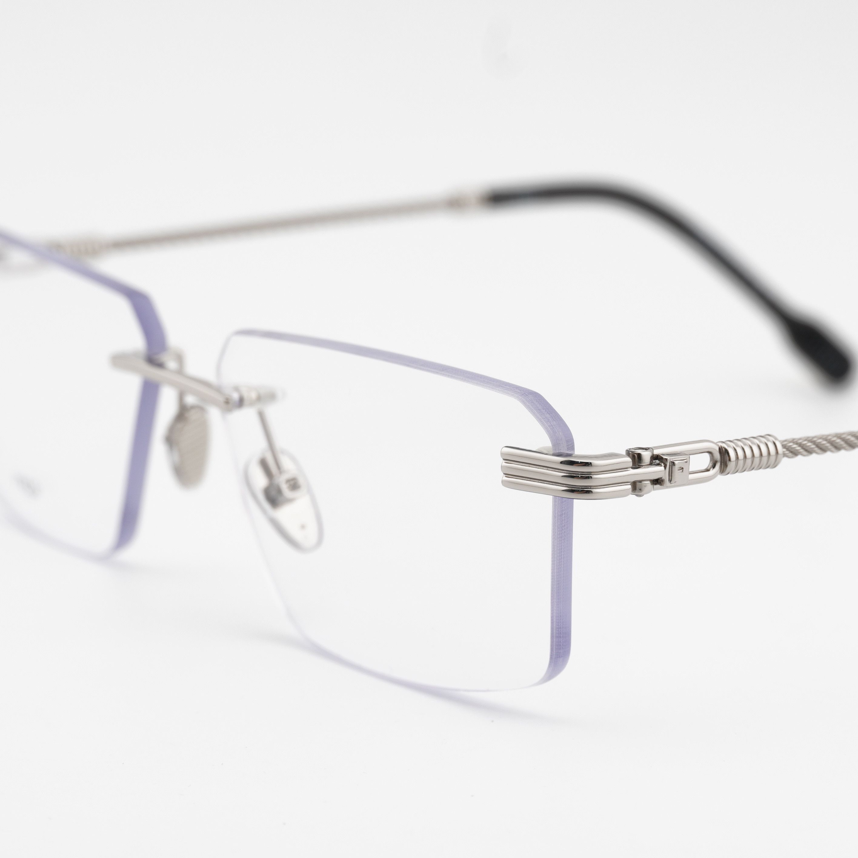 FRED Fred FG50032F 016 Rimless Eyeglasses Palladium 58mm Rectangl Size ONE SIZE - 2 Thumbnail
