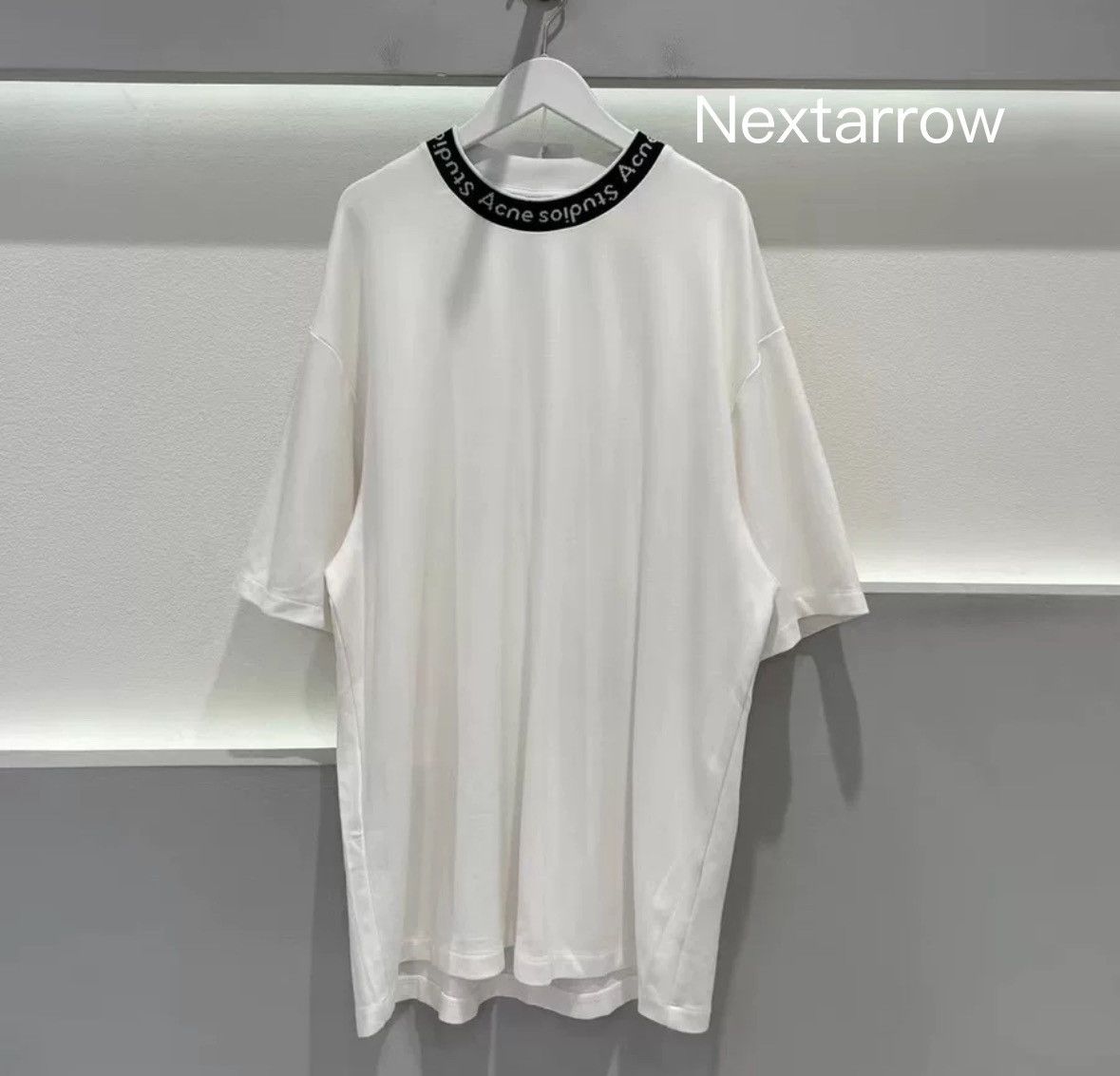 Acne Studios Acne studios collar logo semi high neck short sleeved shirt Size US L / EU 52-54 / 3 - 1 Thumbnail