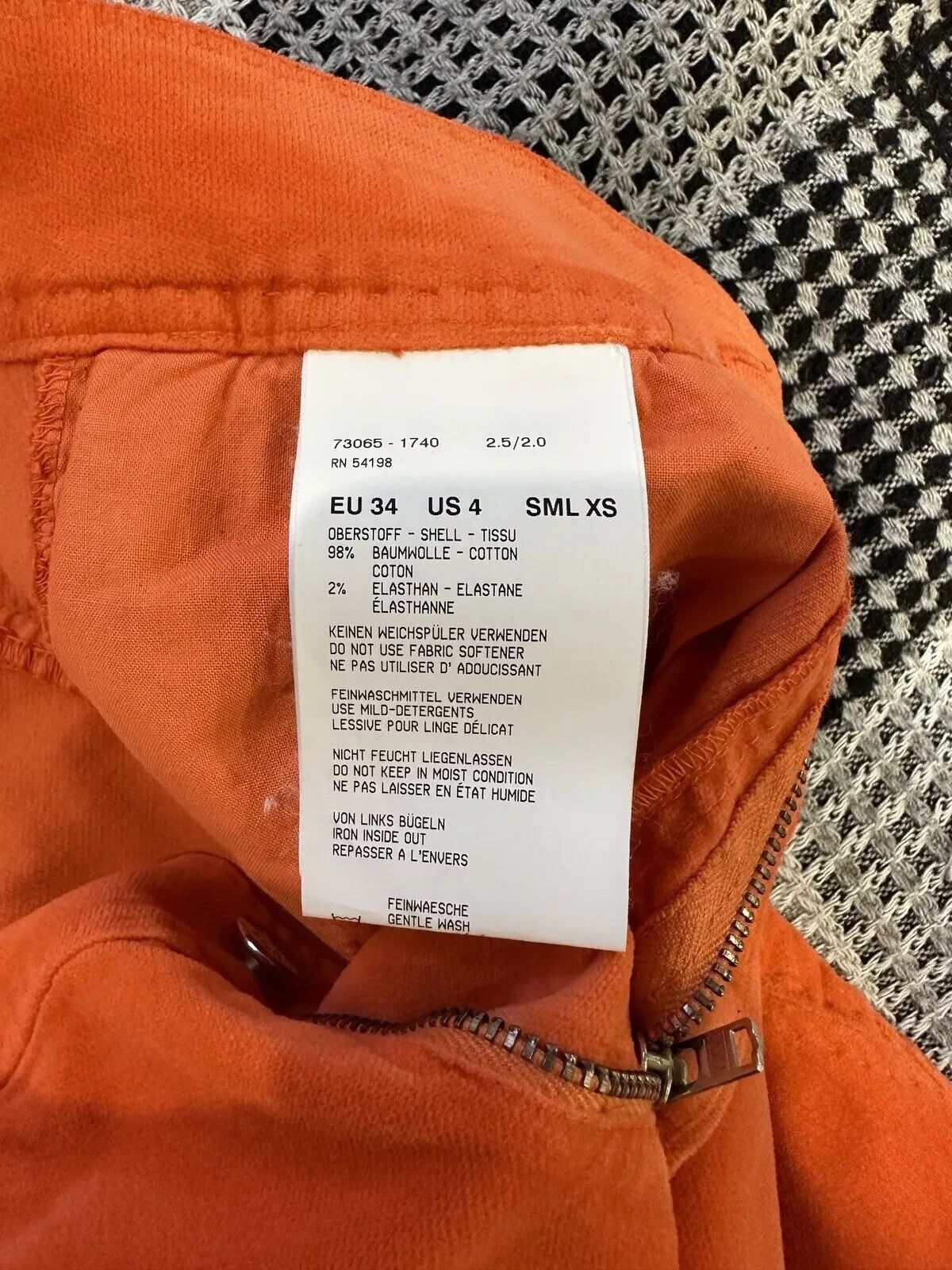 Bogner BOGNER VELVET PANTS WOMENS ORANGE TROUSERS Size Eur 34 Size 27" / US 4 / IT 40 - 11 Thumbnail