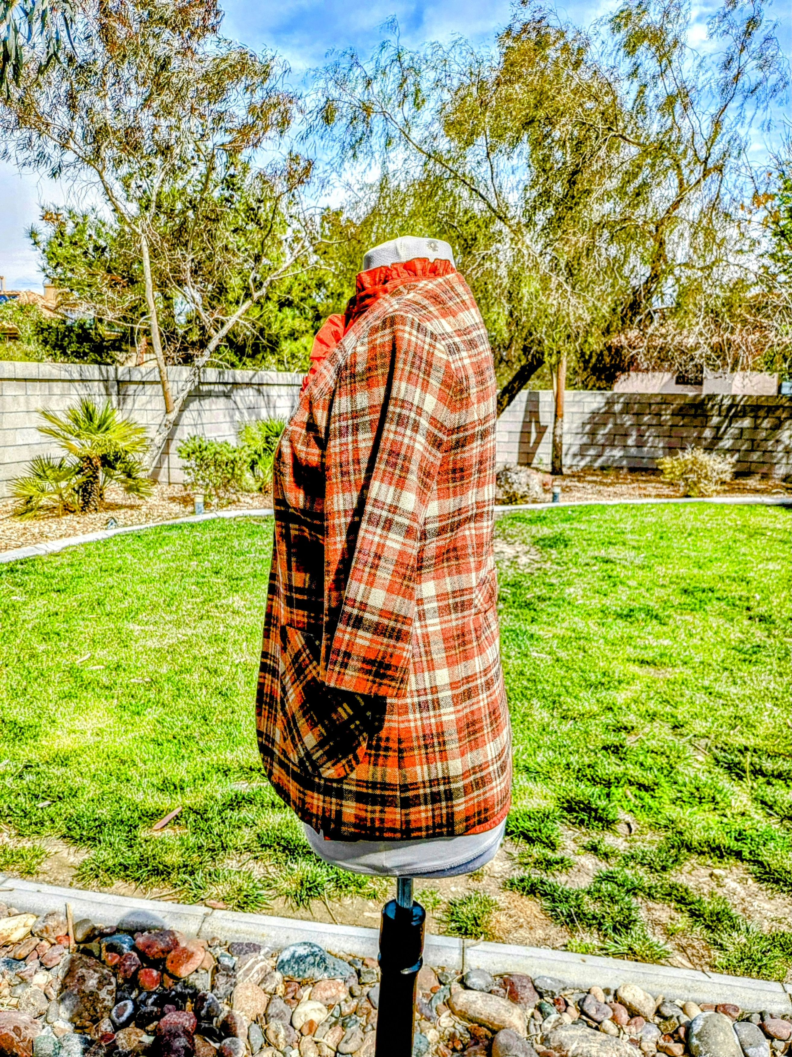 Vintage Vintage Petite Plaid Petite Pullover Coat Lined Jacket Size M / US 6-8 / IT 42-44 - 3 Thumbnail