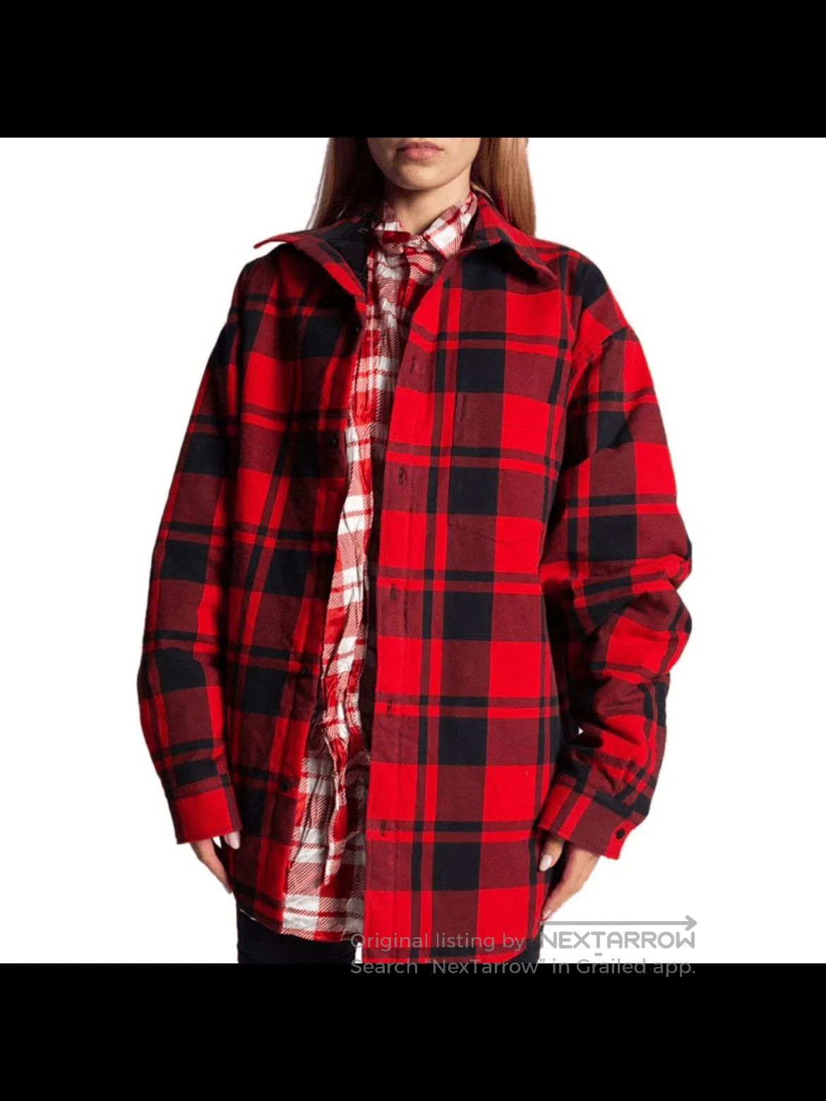 Balenciaga Balenciaga Oversized Plaid Cotton Filled Jacket. Size US XS / EU 42 / 0 - 5 Thumbnail