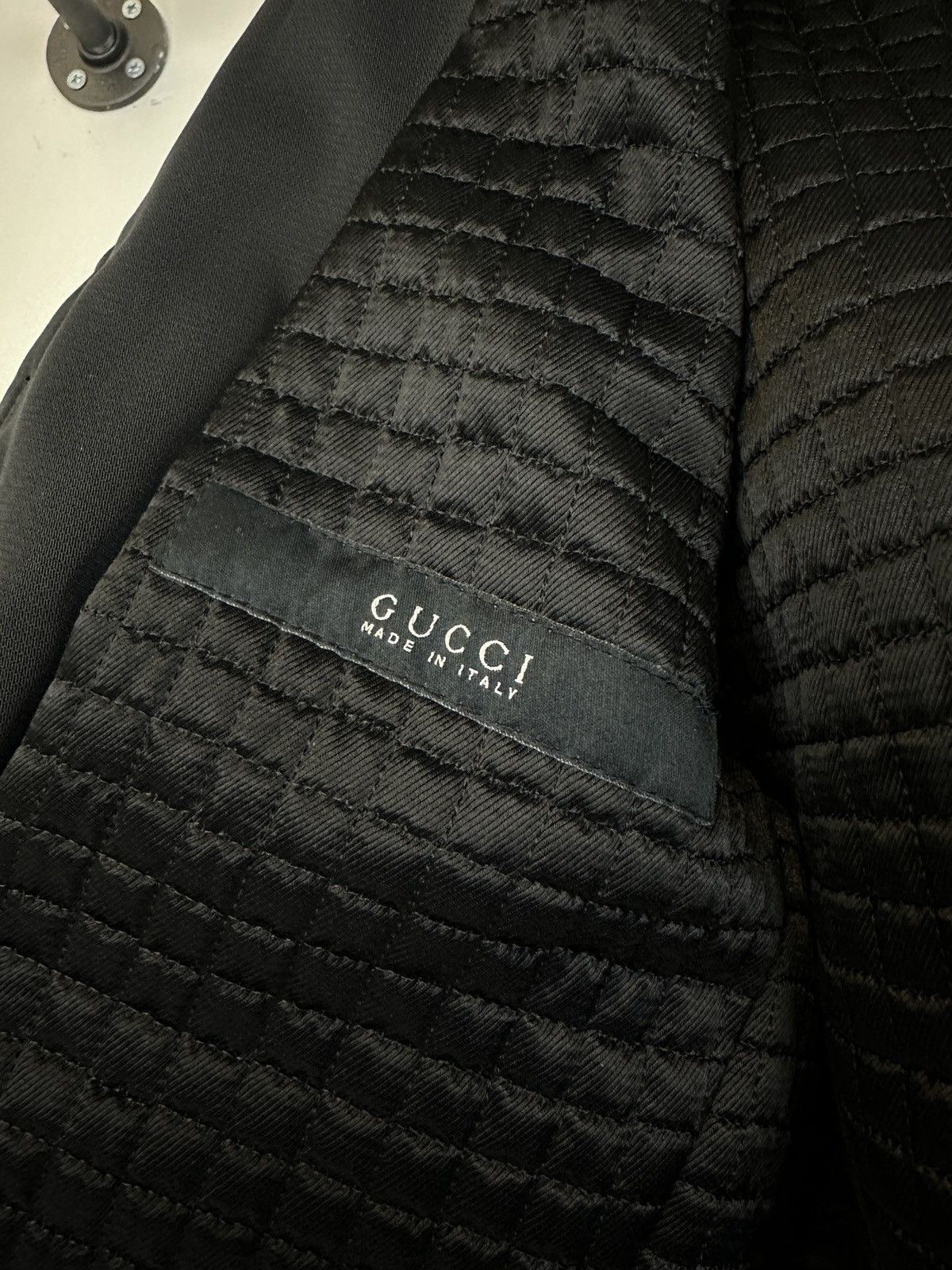 2000s Gucci by Tom Ford paneled moto jacket