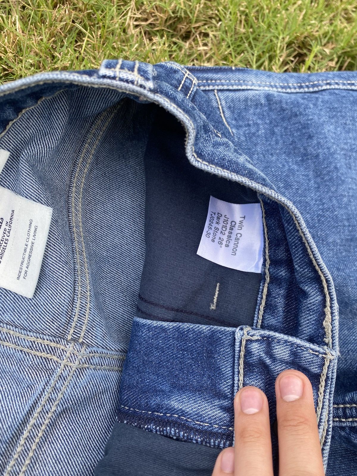 JNCO Jnco Twin Cannons used 28x30 Size US 28 / EU 44 - 4 Thumbnail