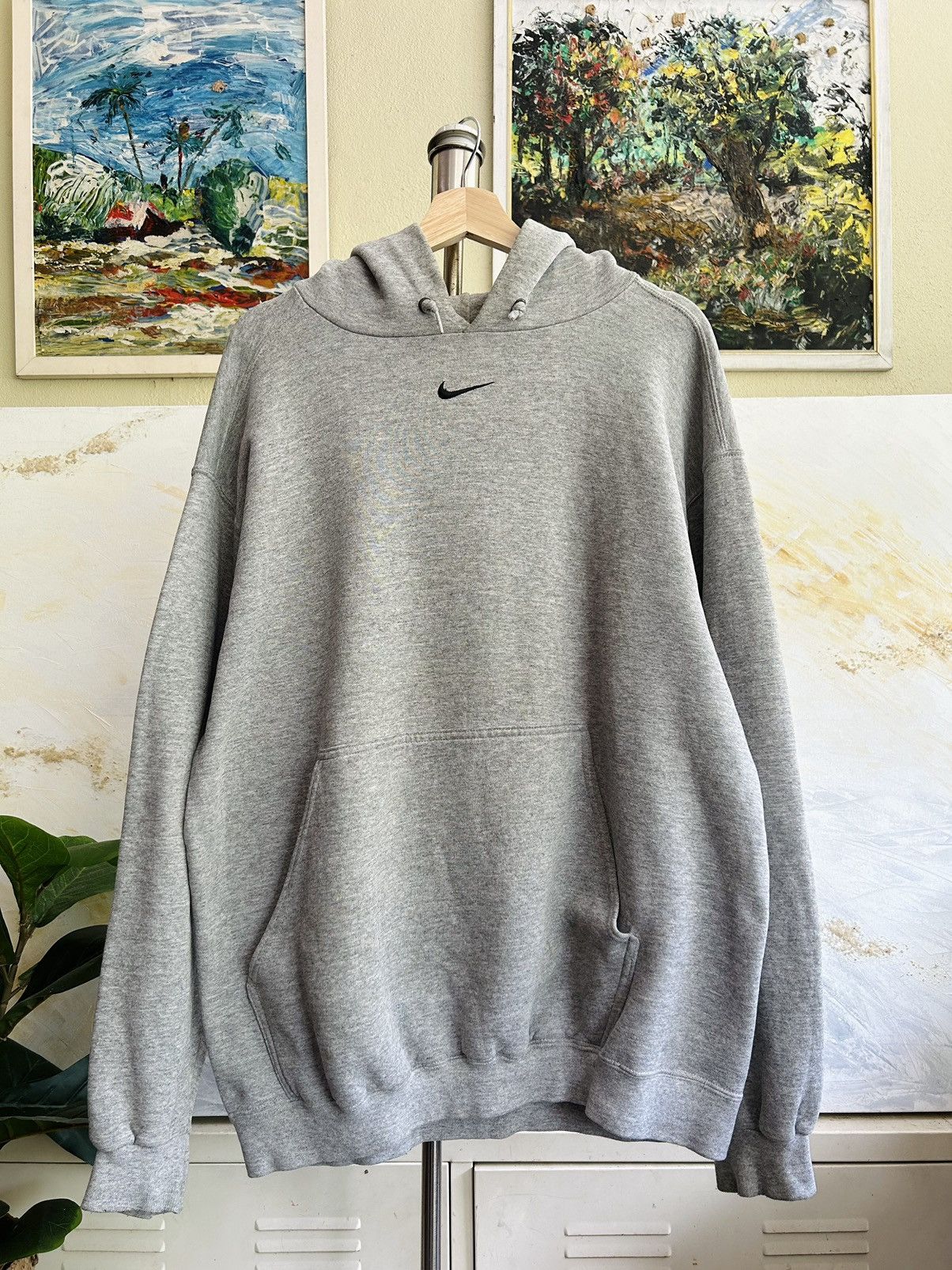 Nike Vintage Nike Center Swoosh Hoodie Size US L / EU 52-54 / 3 - 1 Thumbnail