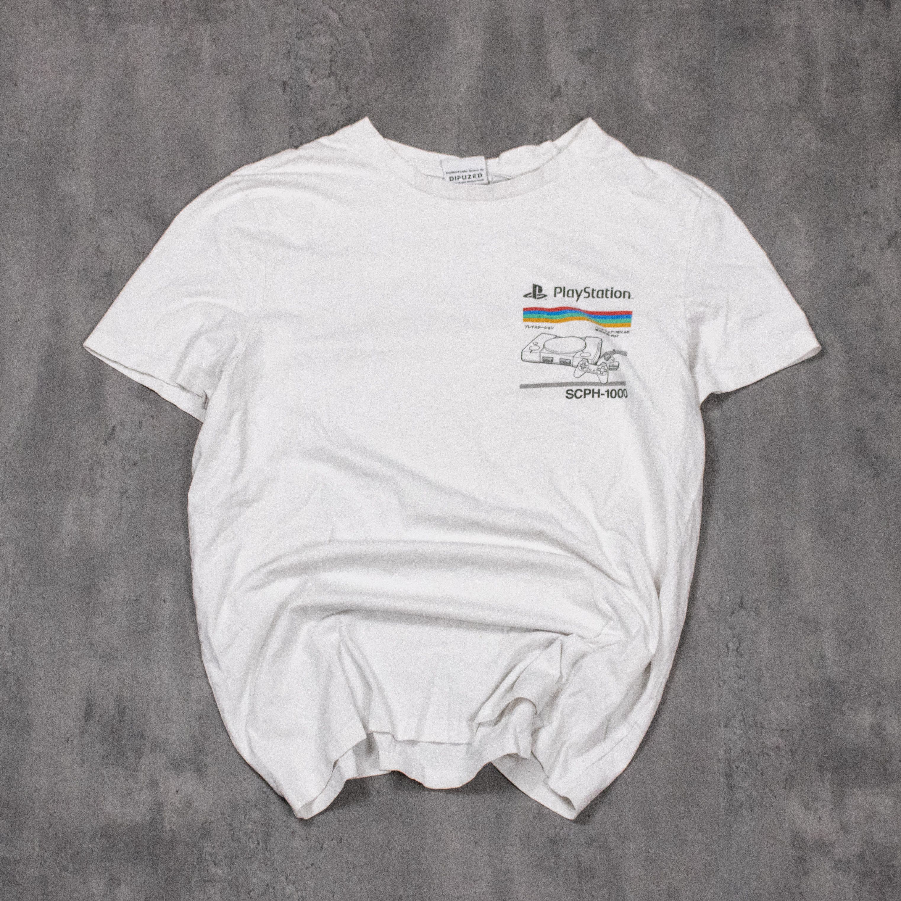 Playstation Playstation One Vintage Y2K White Double Stitch T-Shirt Size US XS / EU 42 / 0 - 4 Thumbnail