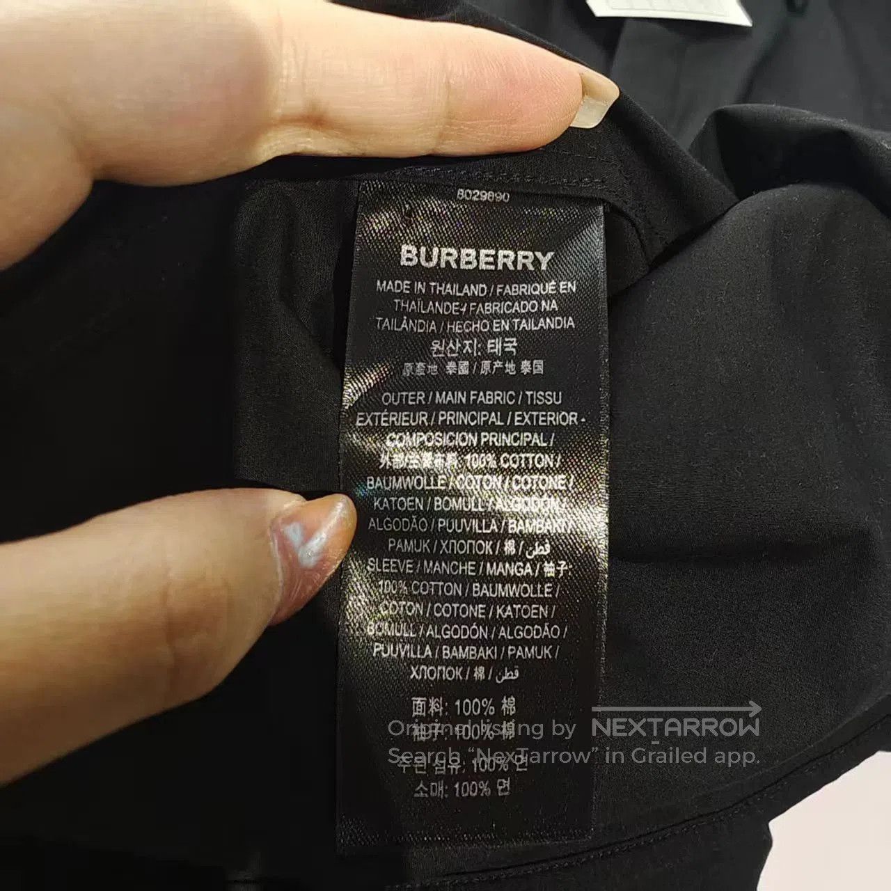 Burberry Burberry Long Sleeve Shirt with Logo Design. Size US XXL / EU 58 / 5 - 5 Thumbnail