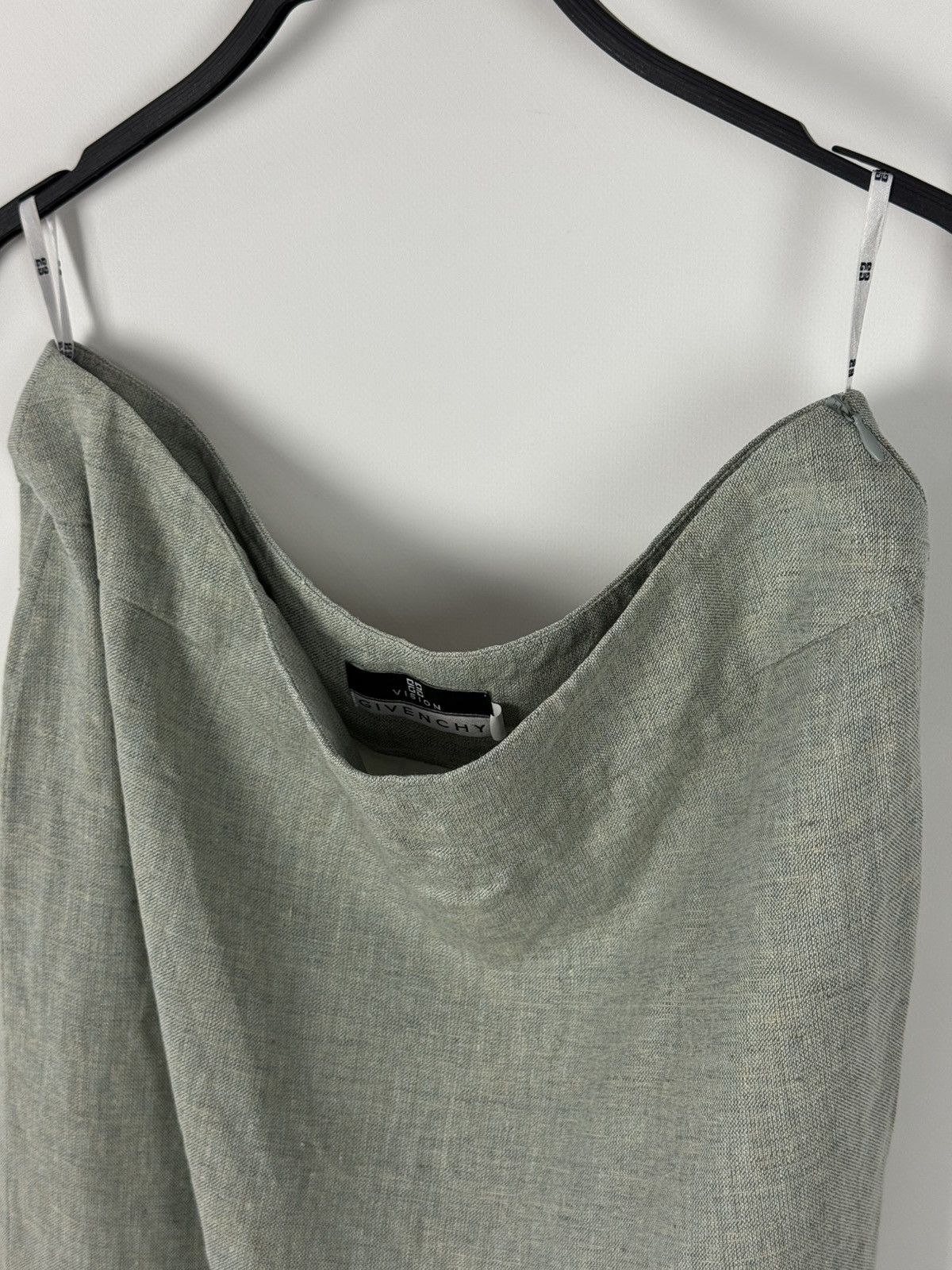 Givenchy Y2K Vintage Givenchy Vision Linen Midi Skirt Size 32" / US 10 / IT 46 - 2 Thumbnail