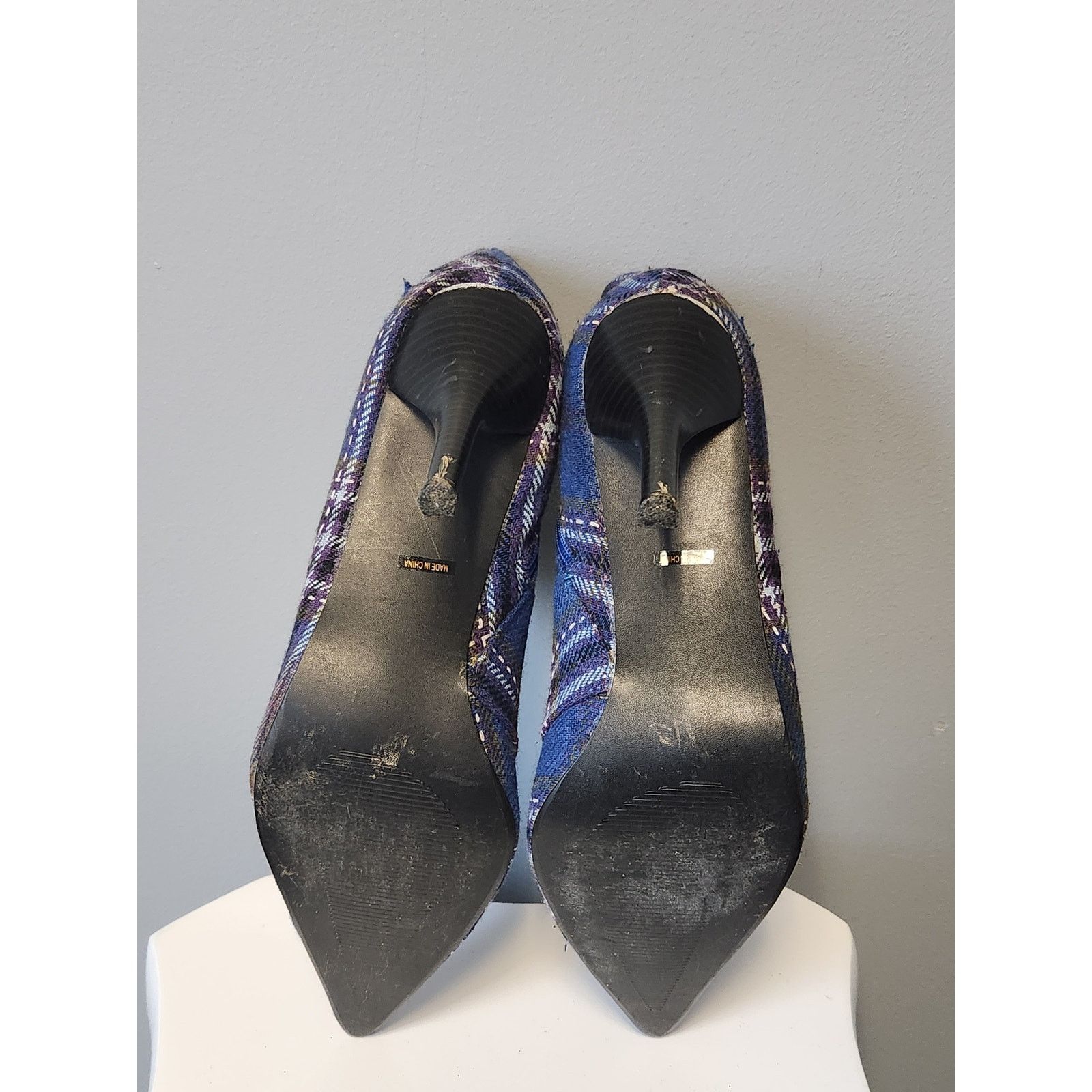 Giani Bernini Bertini Plaid Pointed Toe Shoe Booties 11 Size US 11 / IT 41 - 8 Thumbnail