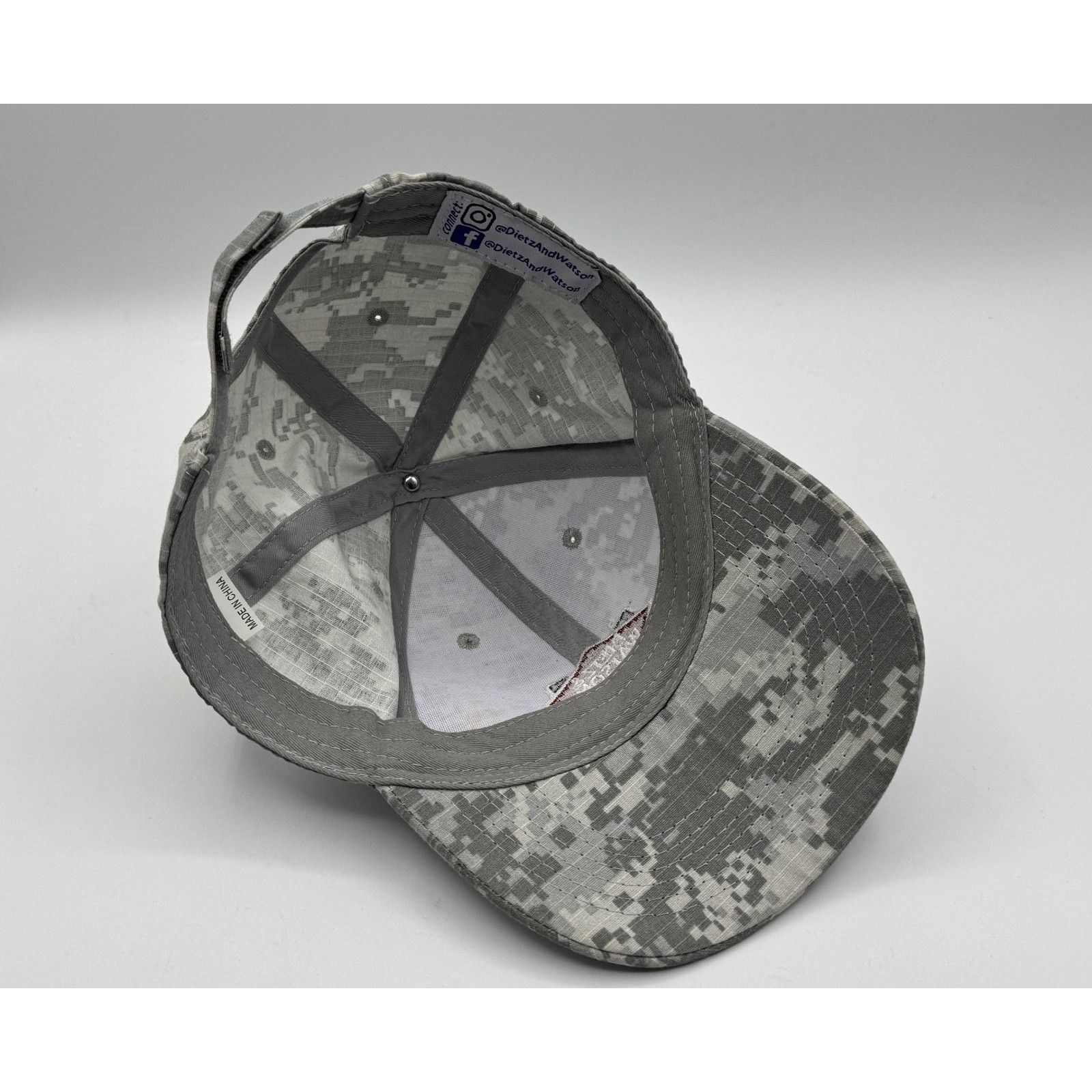 Other Dietz & Watson Adjustable Strap Hat Gray Digital Camo Size ONE SIZE - 6 Thumbnail