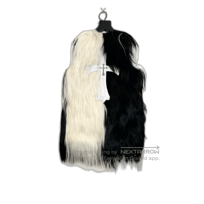 Chrome Hearts Chrome Hearts Black White Fur Vest. Size US XS / EU 42 / 0 - 1 Thumbnail
