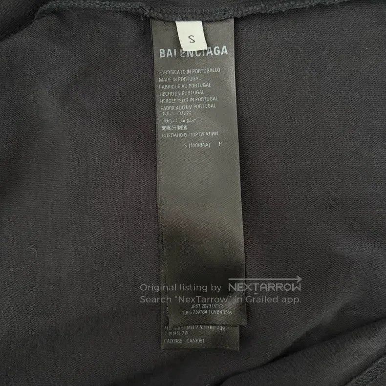 Balenciaga Balenciaga Reflective Back Logo Letter Printed Short Sleev Size US S / EU 44-46 / 1 - 4 Thumbnail