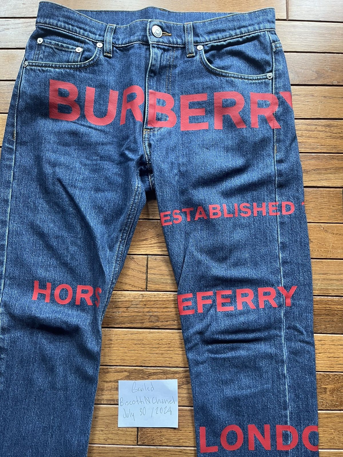 Burberry Burberry Horseferry Print Jeans Size US 30 / EU 46 - 2 Thumbnail