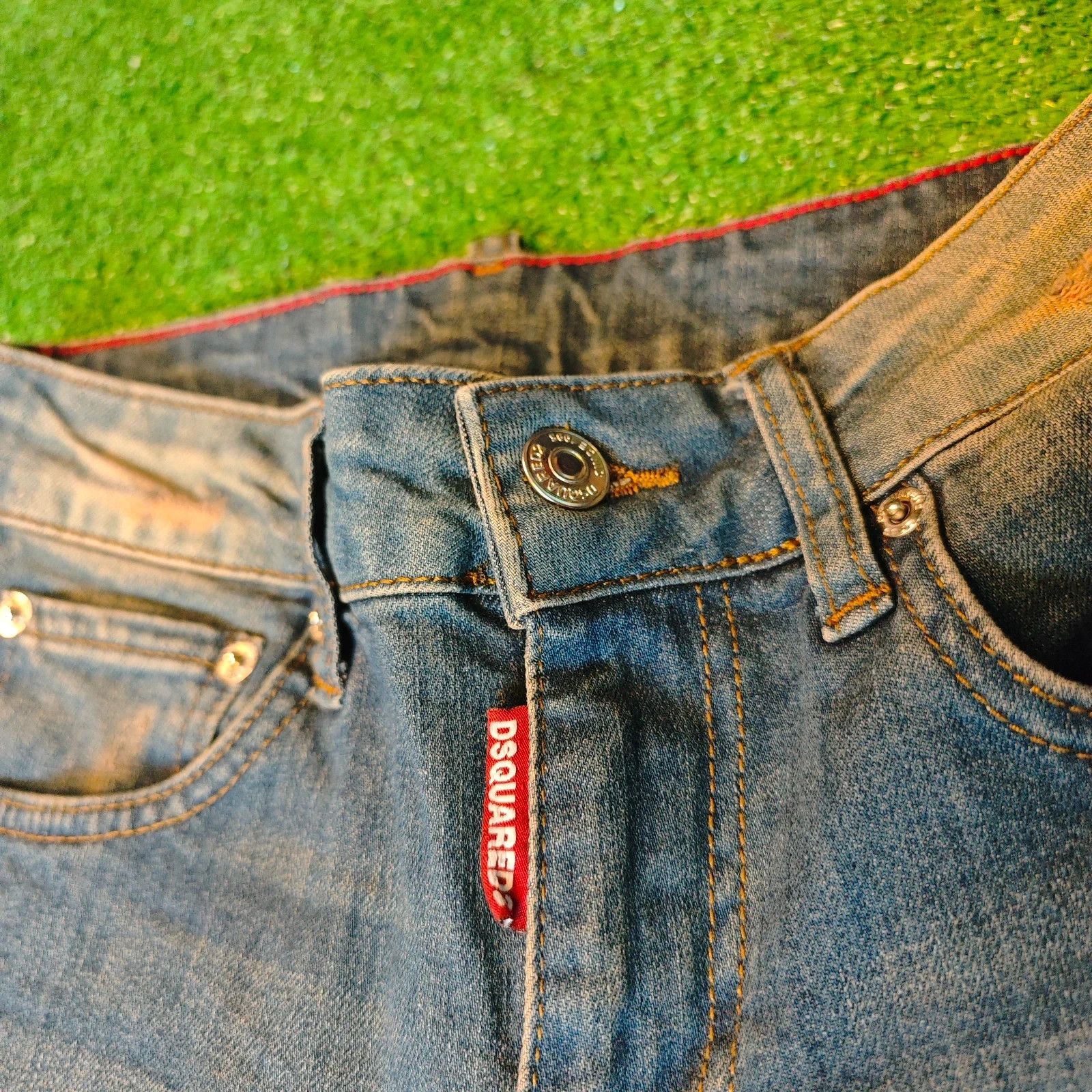Dsquared2 Dsquared2 Jeans Womens 27 blue slim skinny ripped distressed Size 27" / US 4 / IT 40 - 6 Thumbnail