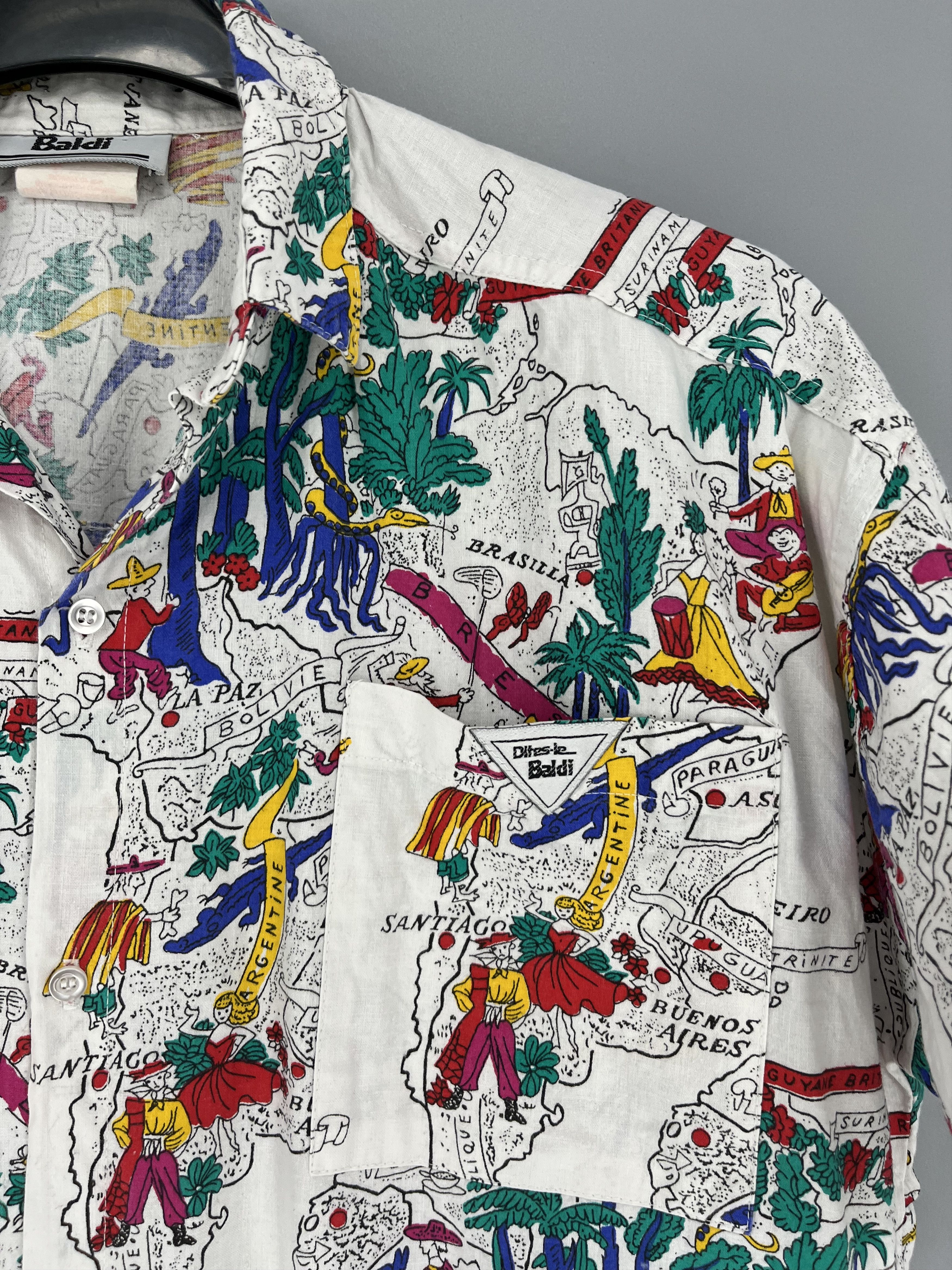 Other Mens Vintage Crazy Shirt BALI Indonesia Hawaiian Size L Size US L / EU 52-54 / 3 - 7 Thumbnail