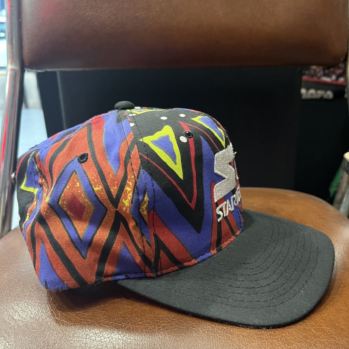 Starter Vintage Dj Jazzy Jeff 1993 Starter Aztec Cap Snapback Hat Size ONE SIZE - 4 Thumbnail