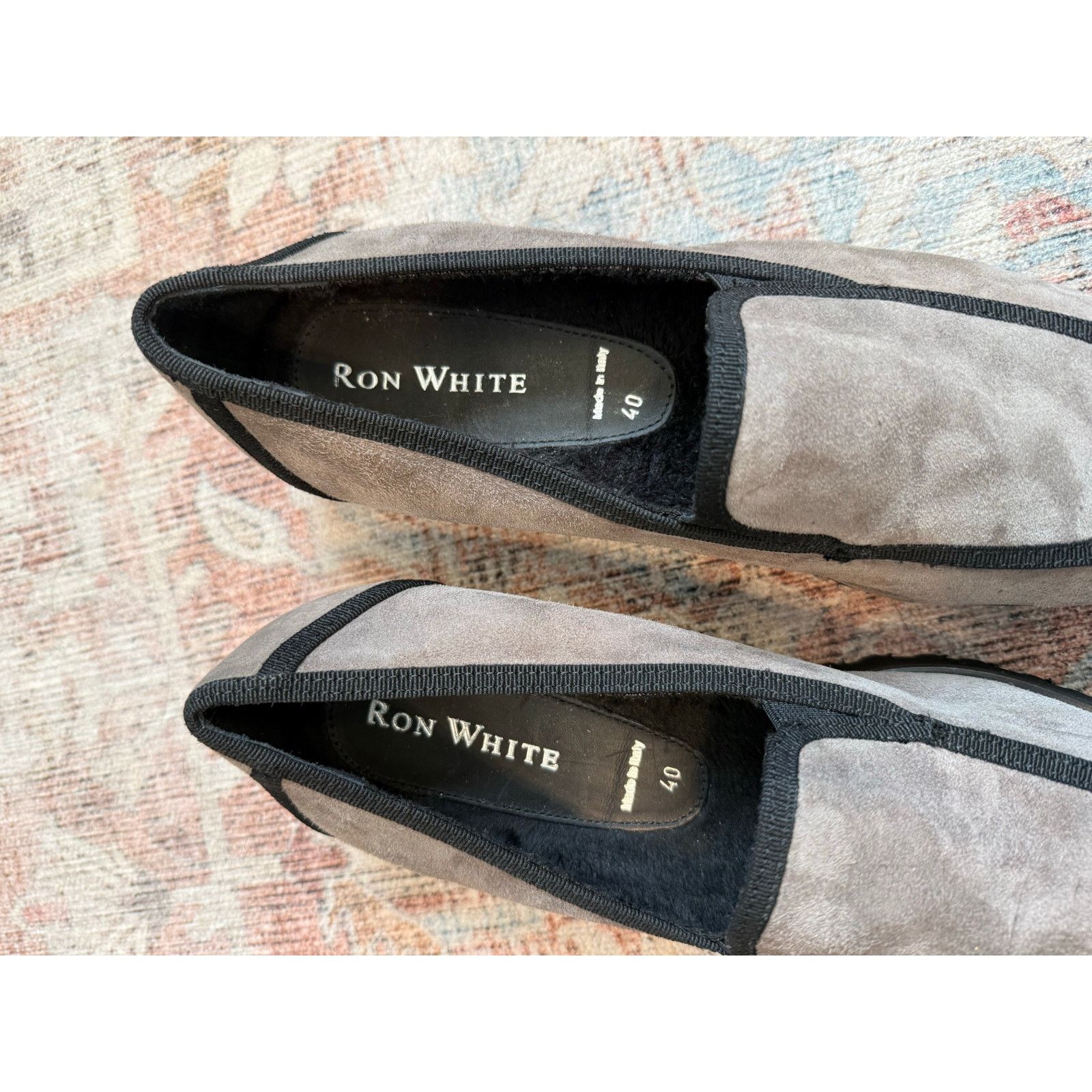 Ron White Ron White Rita Gray and Black Suede Loafers Sz EU 40 /US 9 Size US 9 / IT 39 - 5 Thumbnail