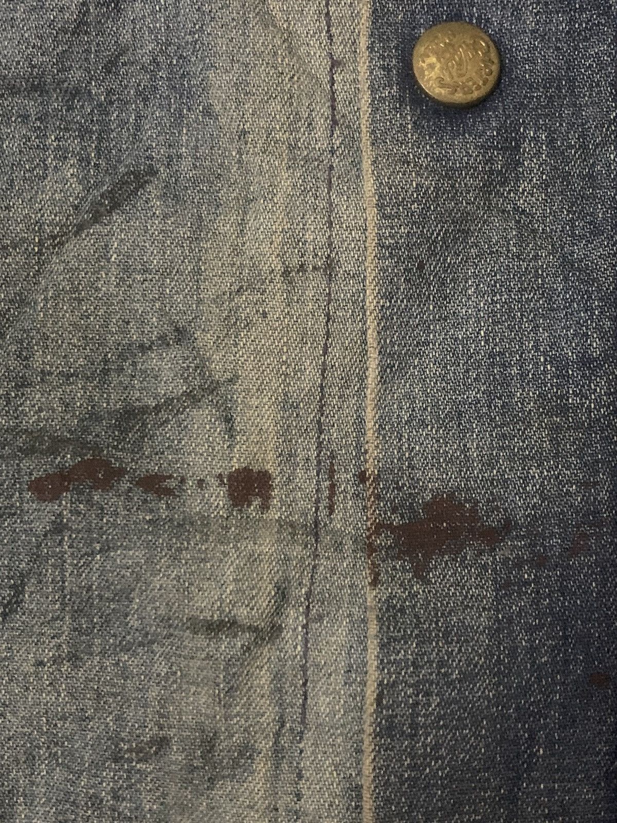 Vintage Vintage 60’s Carters / Gentry Nyc Flare Denim Shirt Size US XL / EU 56 / 4 - 4 Thumbnail