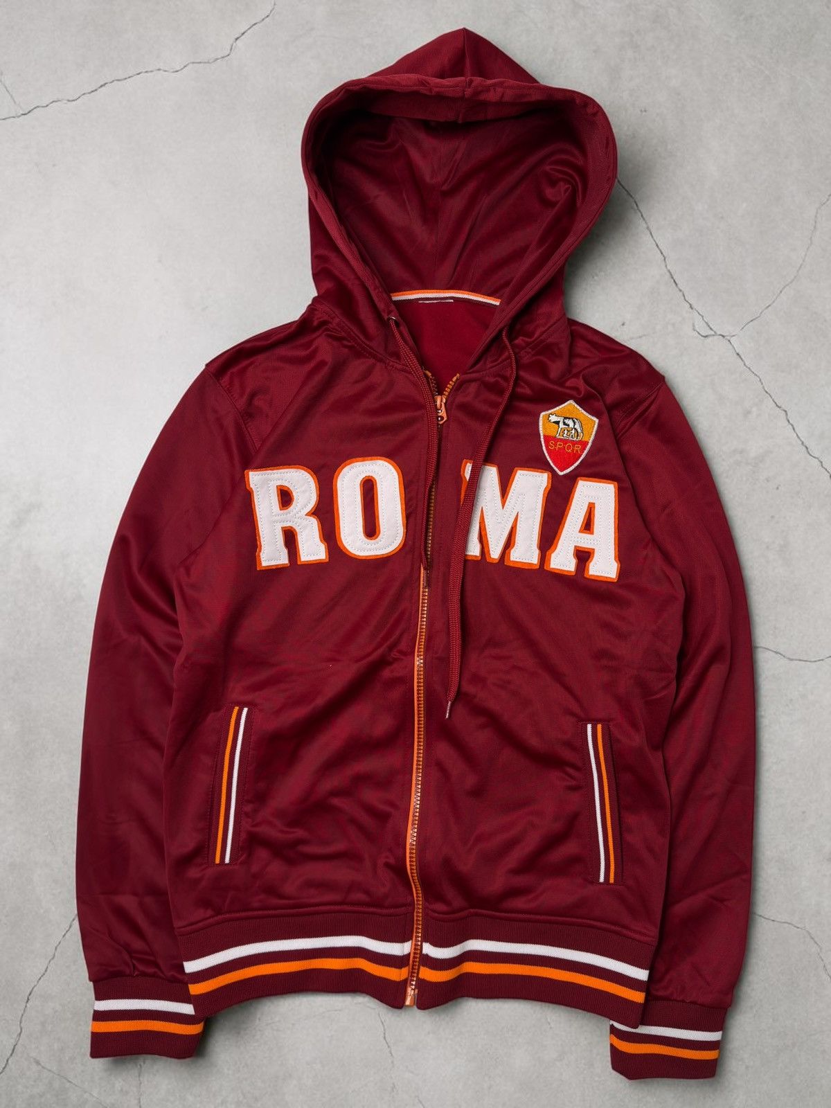 Vintage Vintage 90s AS Roma football soccer zip up hoodie blokecore Size US M / EU 48-50 / 2 - 1 Thumbnail