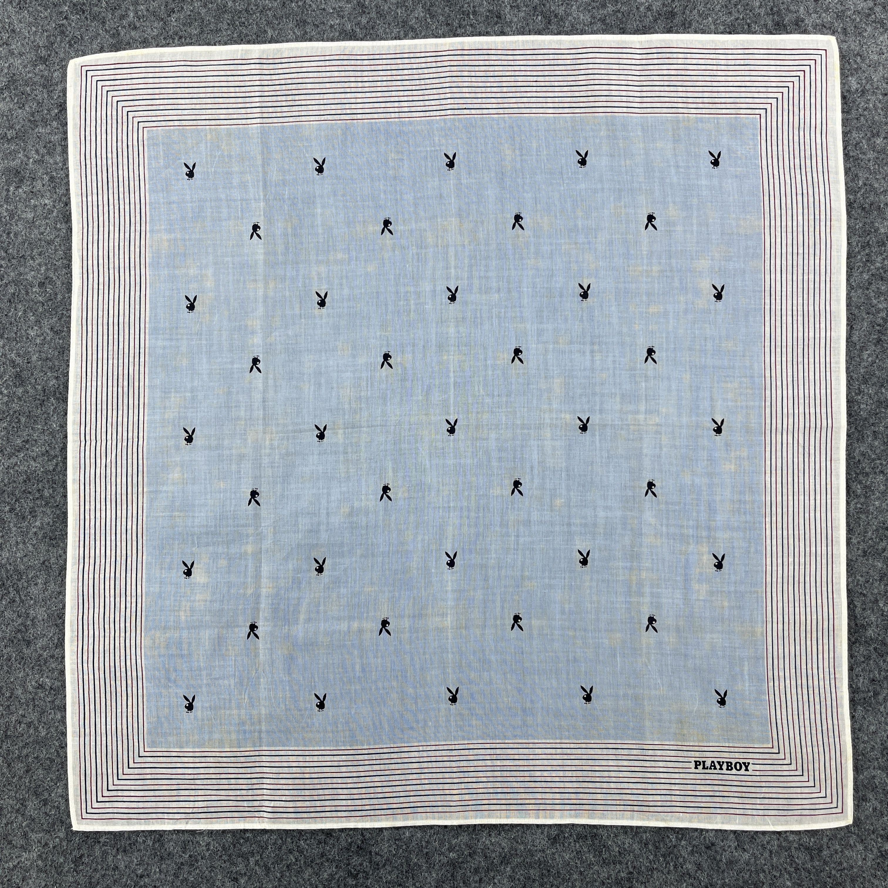 Playboy × Vintage Playboy Handkerchief / Bandana / Neckerchief B398 Size ONE SIZE - 1 Thumbnail