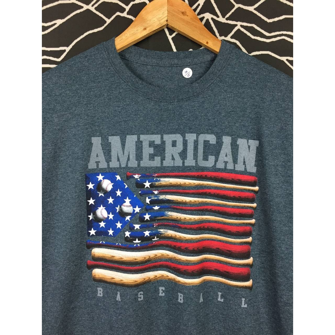 Other American Baseball American Flag Baseball Bat Graphic Tee Size US M / EU 48-50 / 2 - 3 Thumbnail