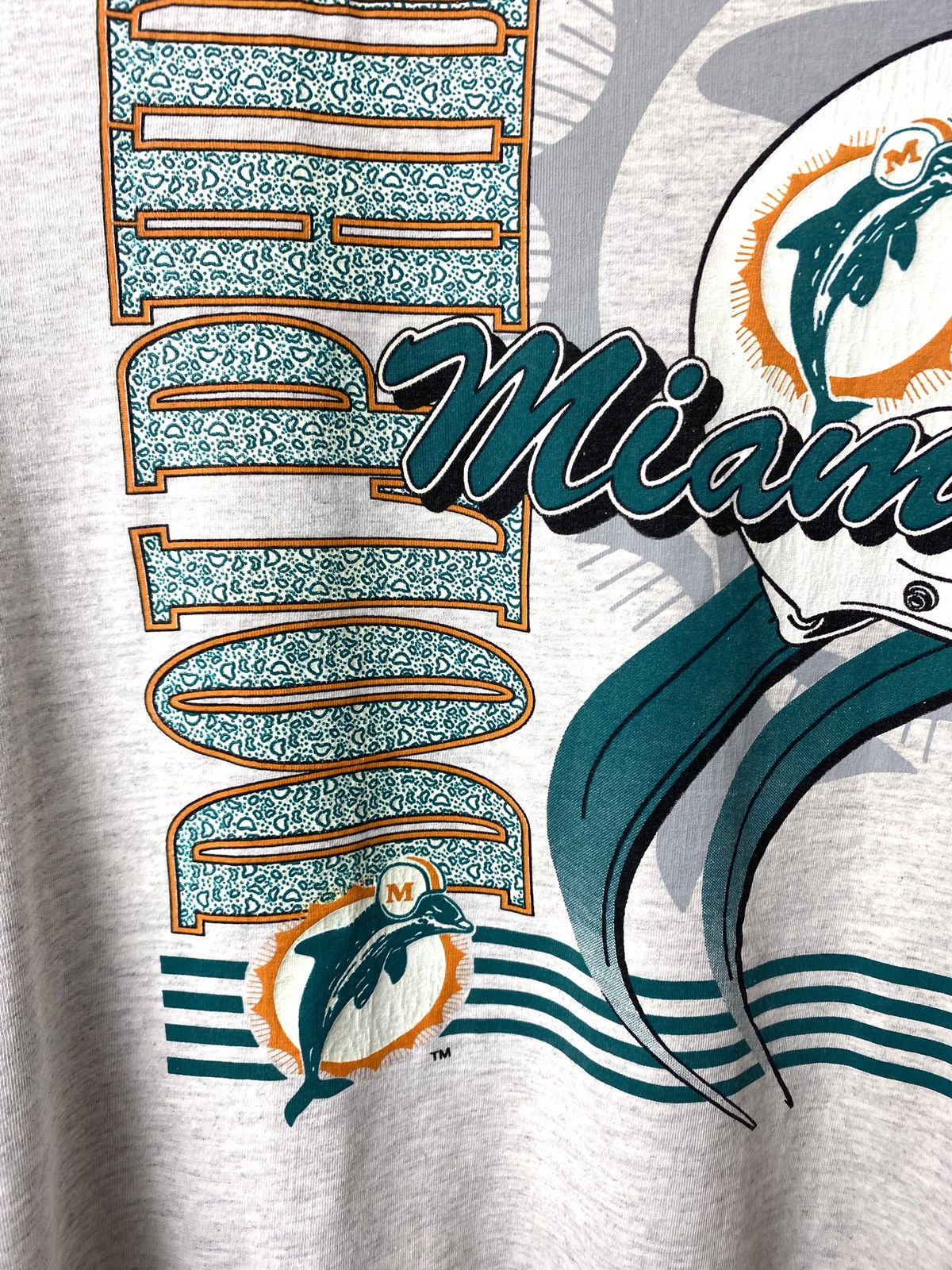 NFL Vintage 1995 NFL Dolphins Miami T Shirt Size US XL / EU 56 / 4 - 3 Thumbnail