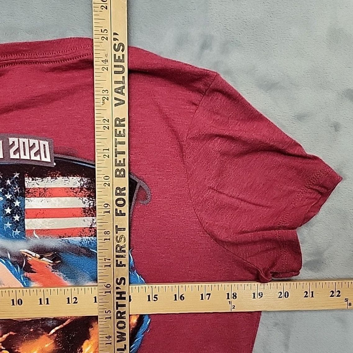 Vintage Wildland Firefighter Shirt Women L 2020 Red Cotton Blend Crew Neck Short Sleeve Graphic Print Size L / US 10 / IT 46 - 5 Thumbnail