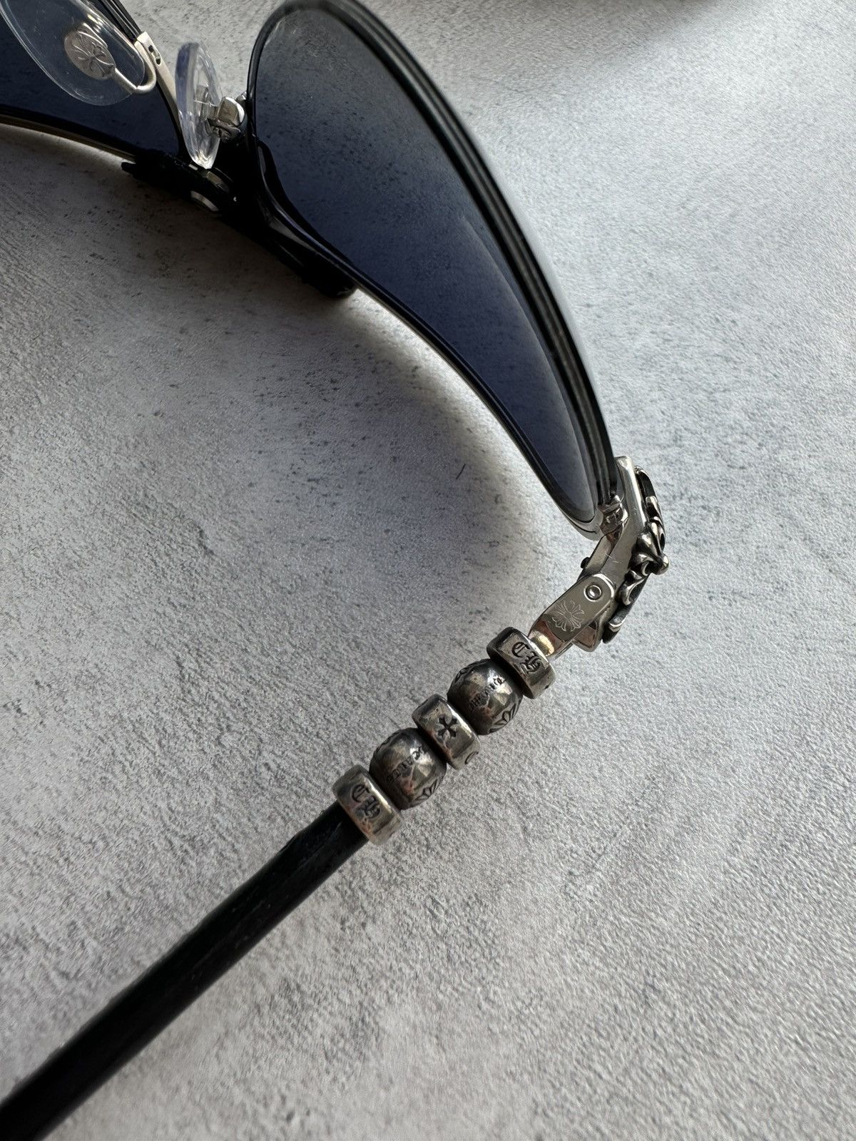 Chrome Hearts Chrome Hearts Balls Black Silver Sunglasses Size ONE SIZE - 10 Thumbnail