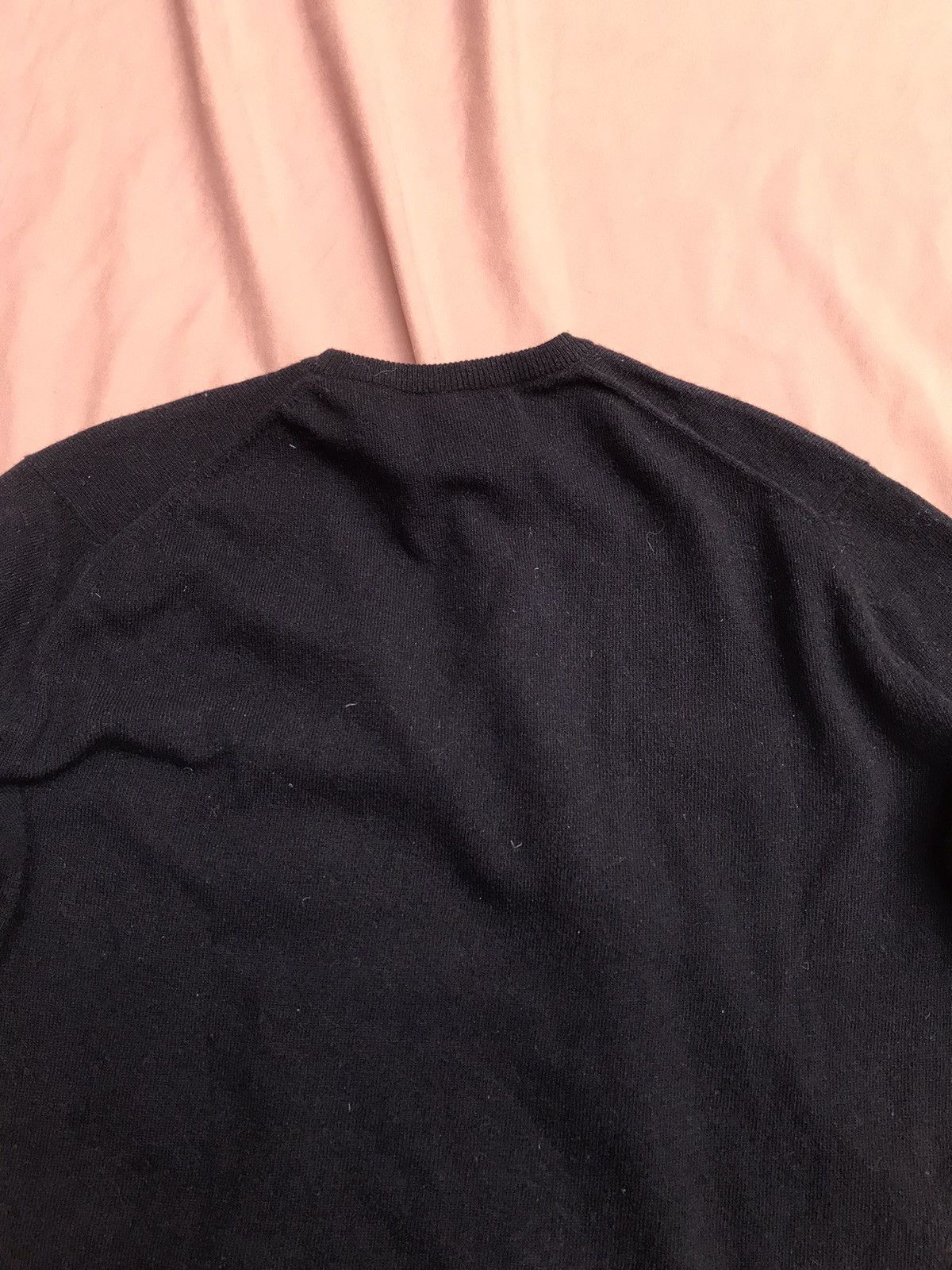 Burberry CASHMERE BURBURRYS MADE IN SCOTLAND V-NECK NAVY JUMPER Size M / US 6-8 / IT 42-44 - 7 Thumbnail