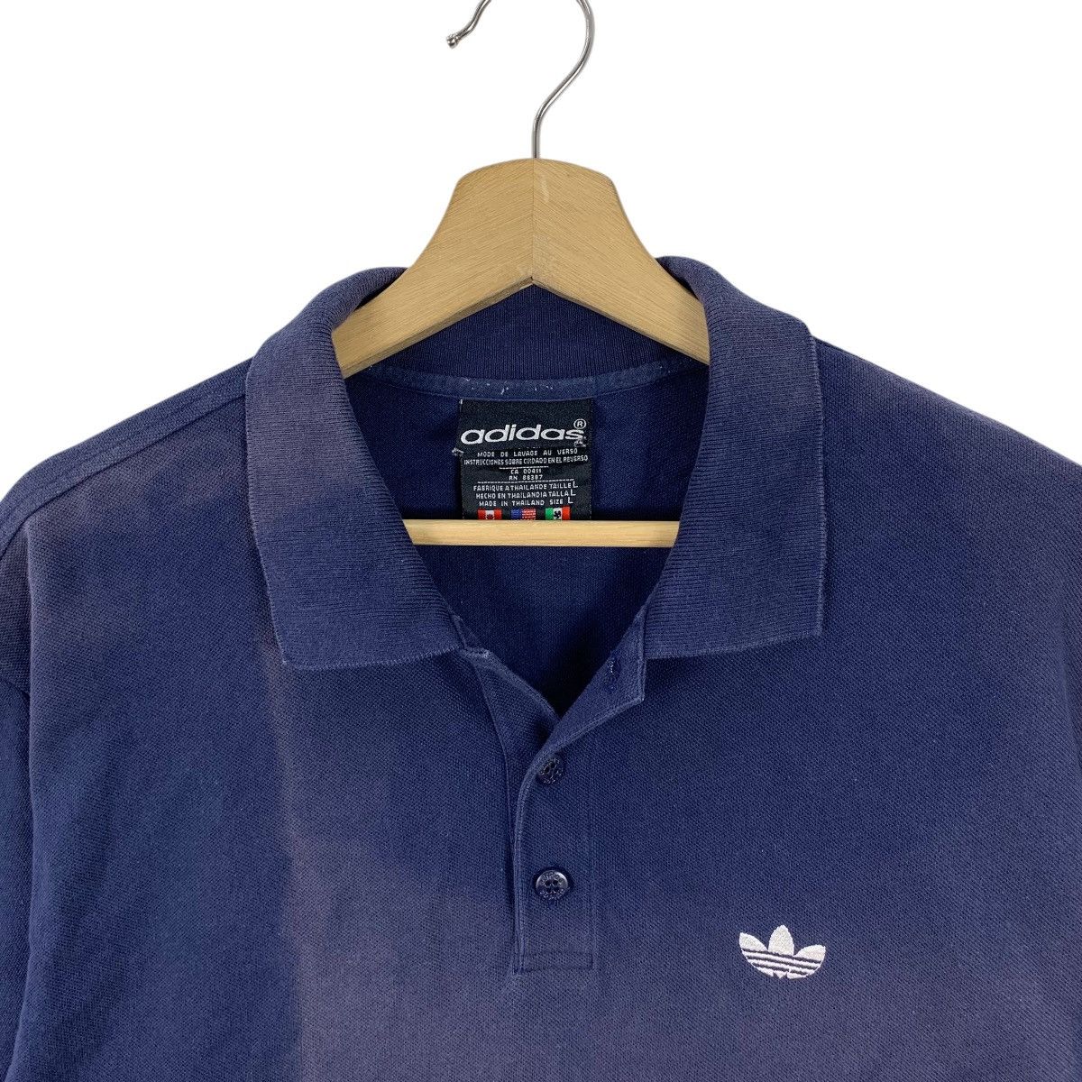 Adidas Vintage 90’ ADIDAS ORIGINALS TREFOIL Natural Faded Tee Shirt Size US L / EU 52-54 / 3 - 4 Thumbnail
