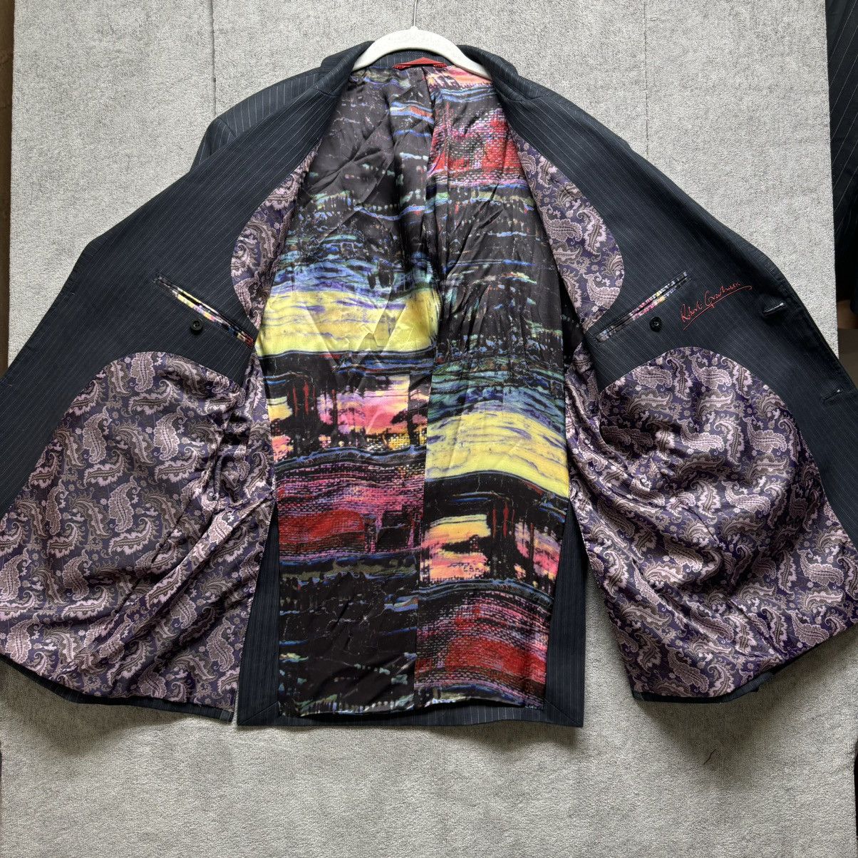 Robert Graham Robert Graham Pinstripe Sport Coat/Blazer Size 44R - 5 Thumbnail