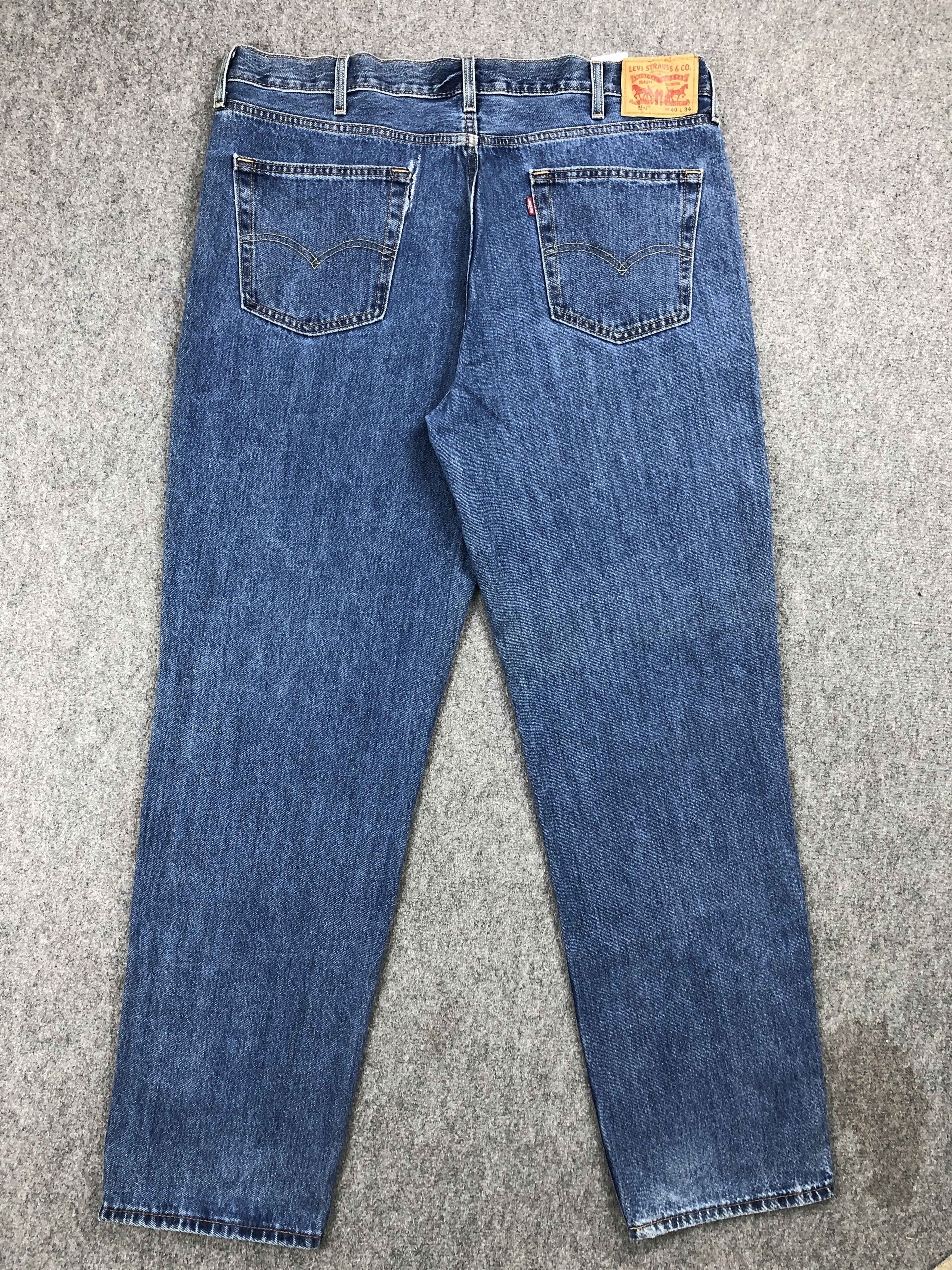 Levi's Vintage Levis 550 Blue Denim Jeans DP2288 Size US 40 / EU 56 - 3 Thumbnail